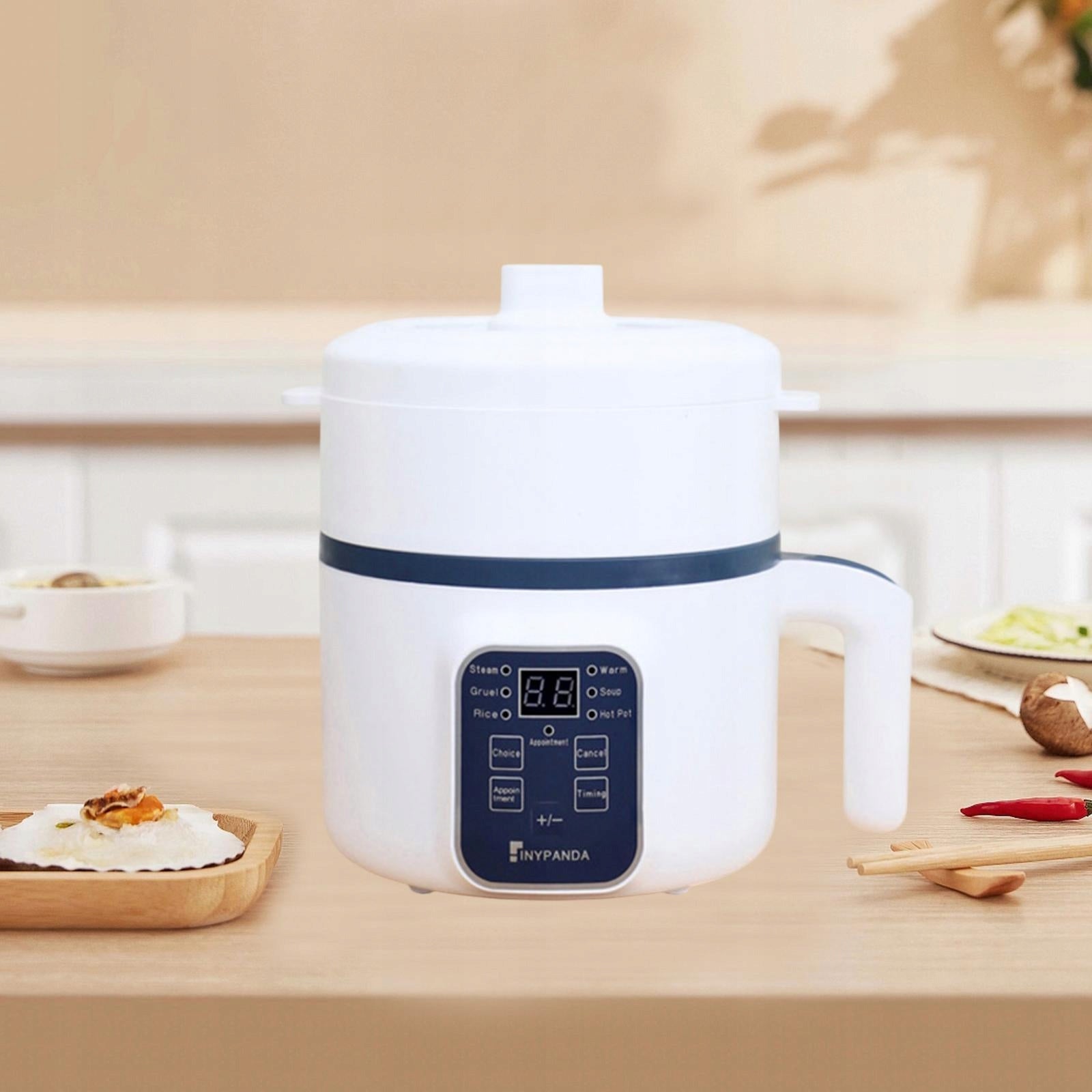 Electric Hot Cooking Easy to Use Multifunctional Sturdy Pot with Steamer Brand no brand