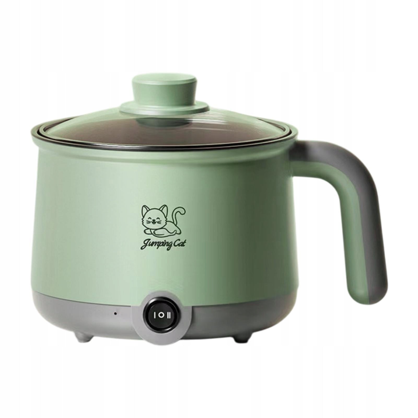 Electric Hot Pot 1.8L Cookware Multi Function Electric Cooker Green