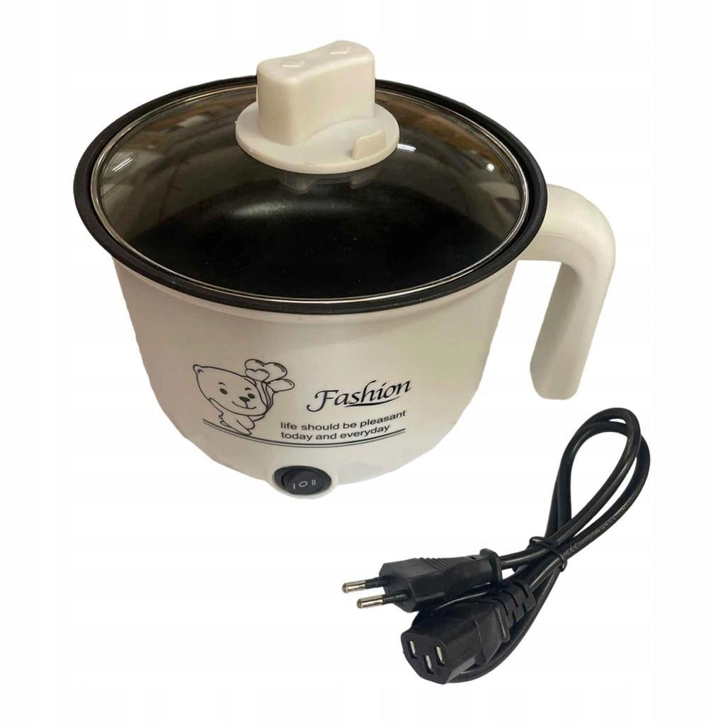 Electric Hot Pot Nonstick Multipurpose Electric Cooker Dry Protection white Brand no brand