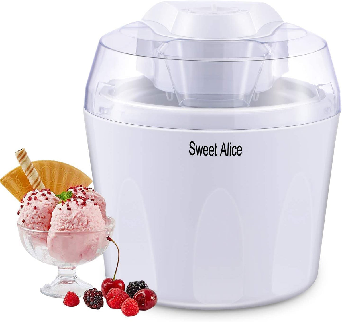 Electric Ice Cream Machine 1.5L Ice Maker