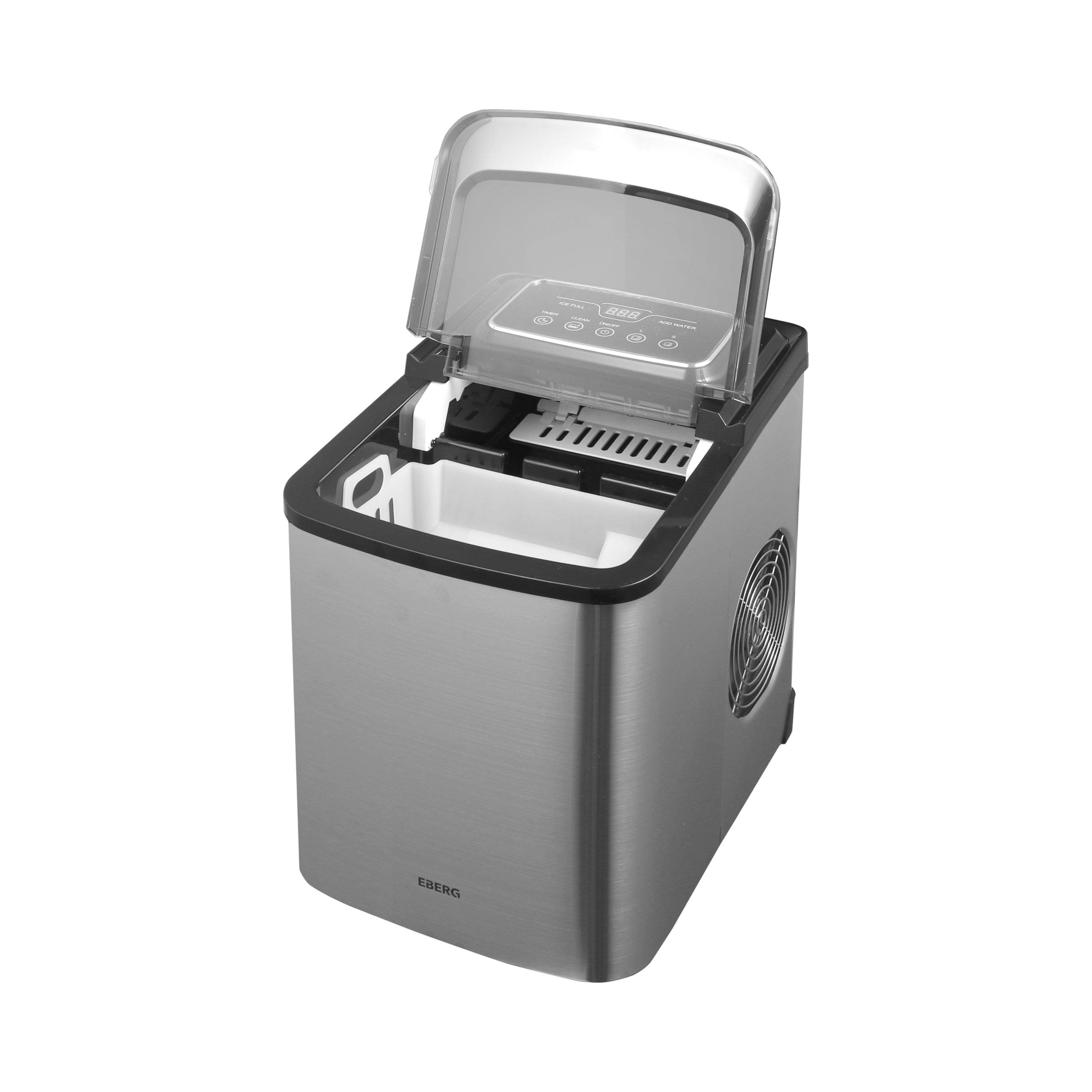 Electric Ice Maker Homemade EBERG QIM quiet 160W 12kg INOX Manufacturer code Kostkarka Do Lodu Elektryczna Domowa EBERG