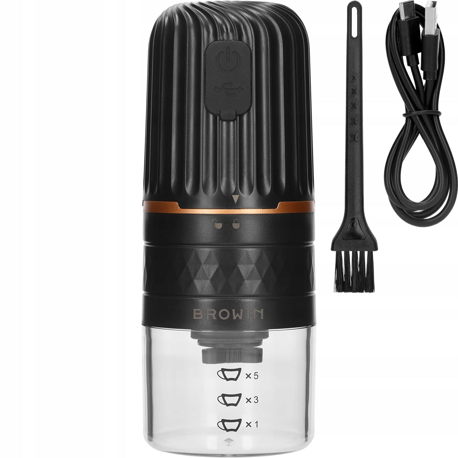 Electric Incandescent Coffee Grinder Adjustable USB Rechargeable Cordless Manufacturer code 320501