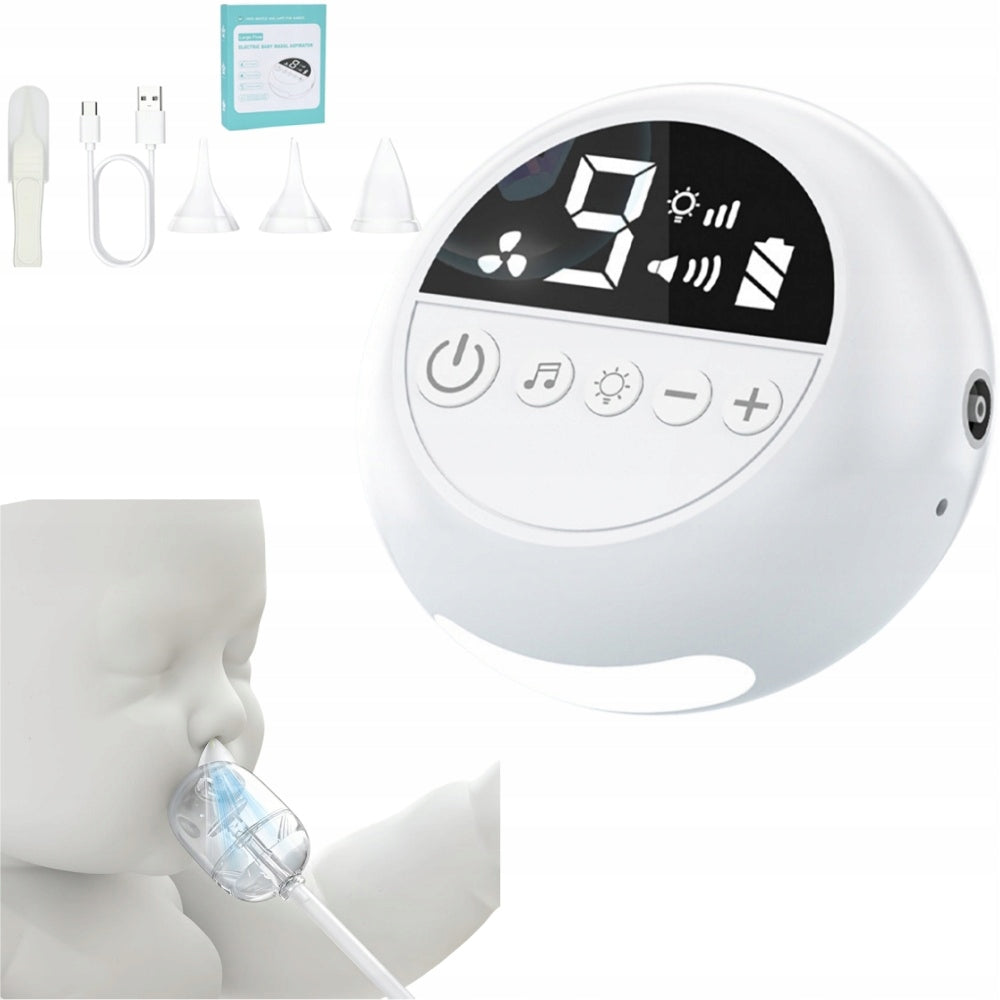 Electric Infant Nose Aspirator, with Music and Night Light