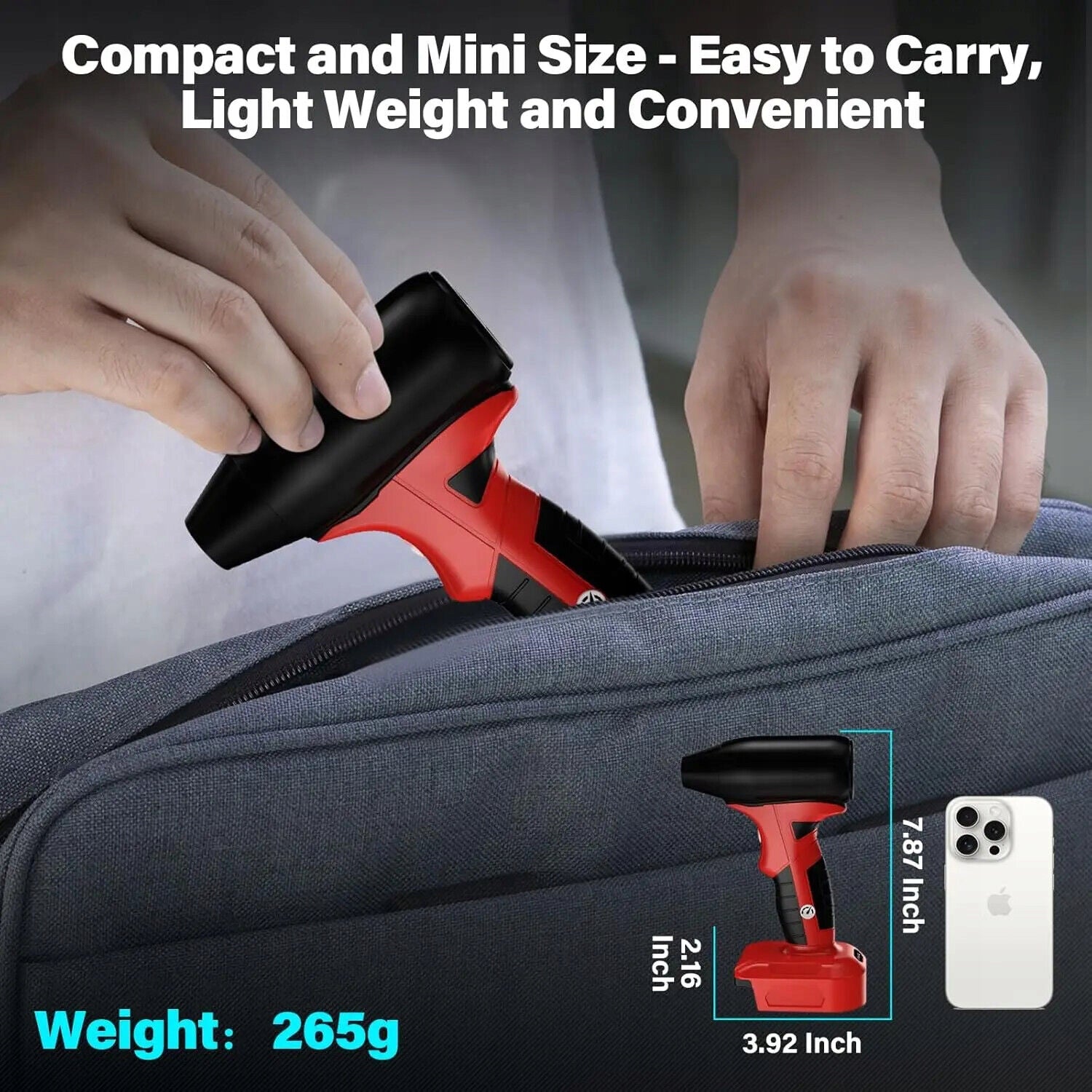 Electric Jobsite Blower for Milwaukee Battery Cordless Leaf Blower Handheld Manufacturer code BLFS-MWQ