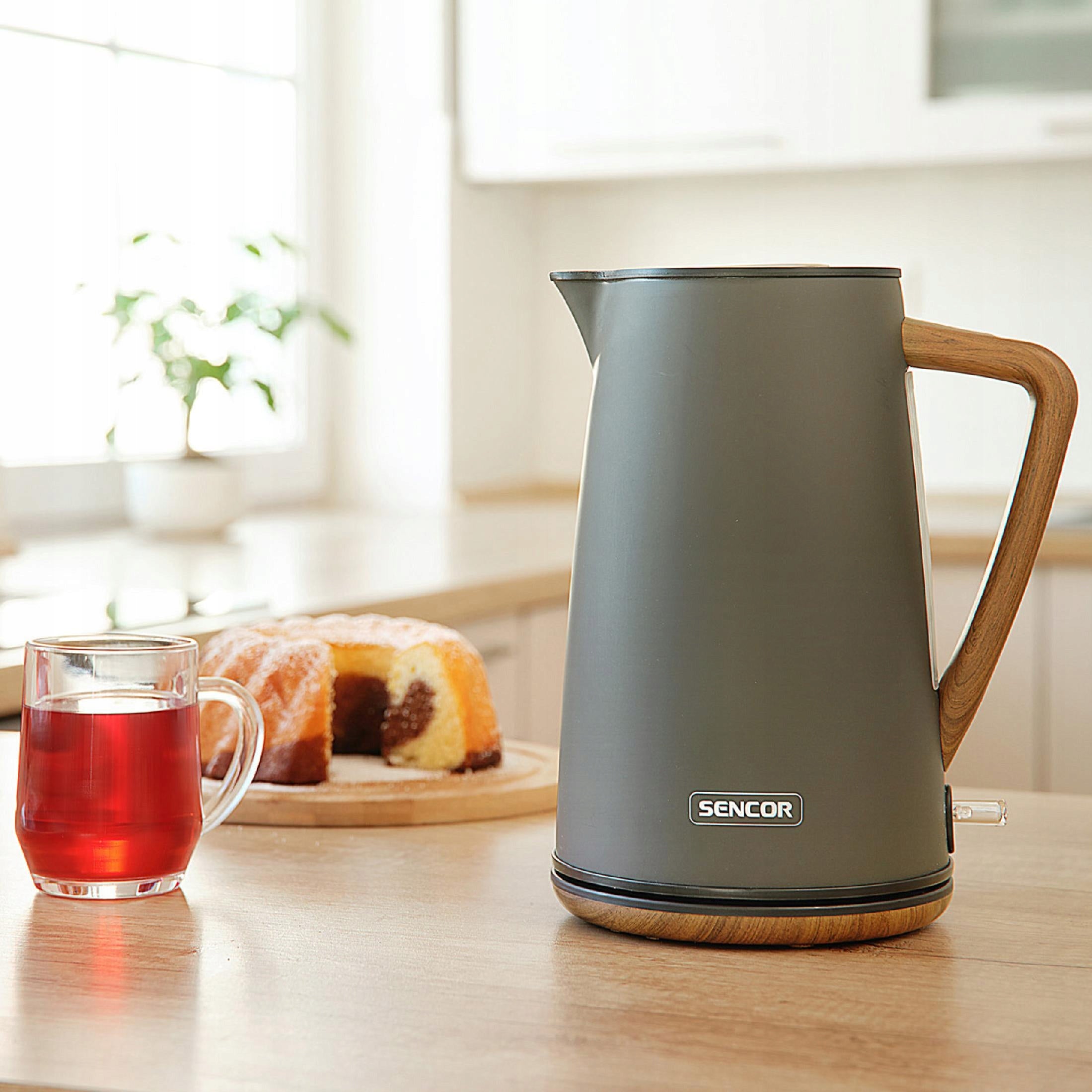 Electric Kettle STAINLESS STEEL STRIX360 1,7 Liter POWER 2250W NEW DESIGN Brand Sencor