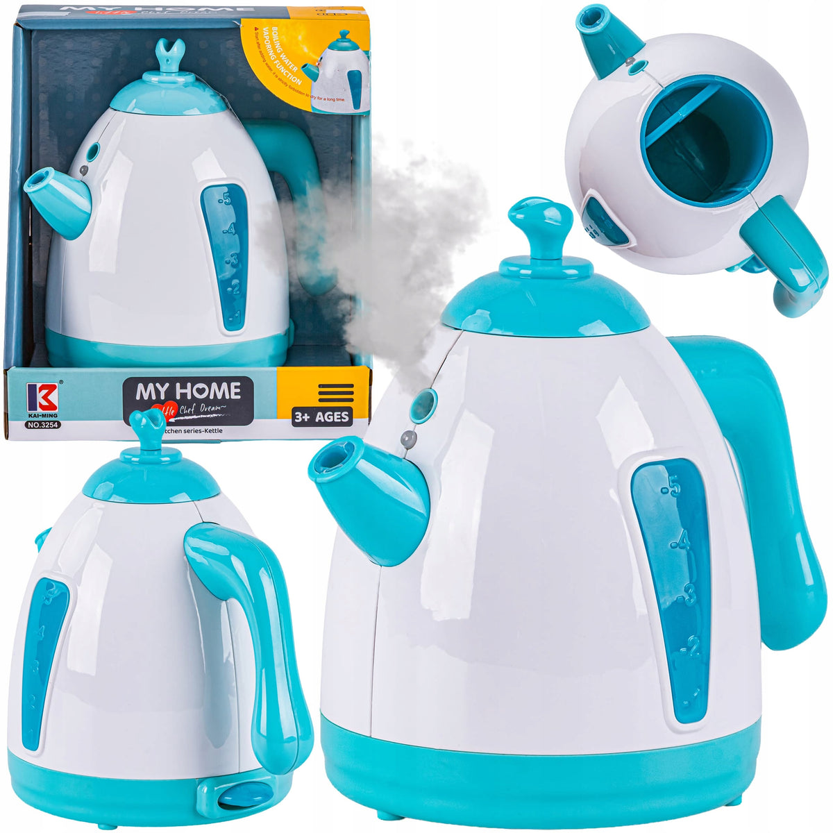 Electric Kettle With Water Cooking Effect Steam Water Light Sound