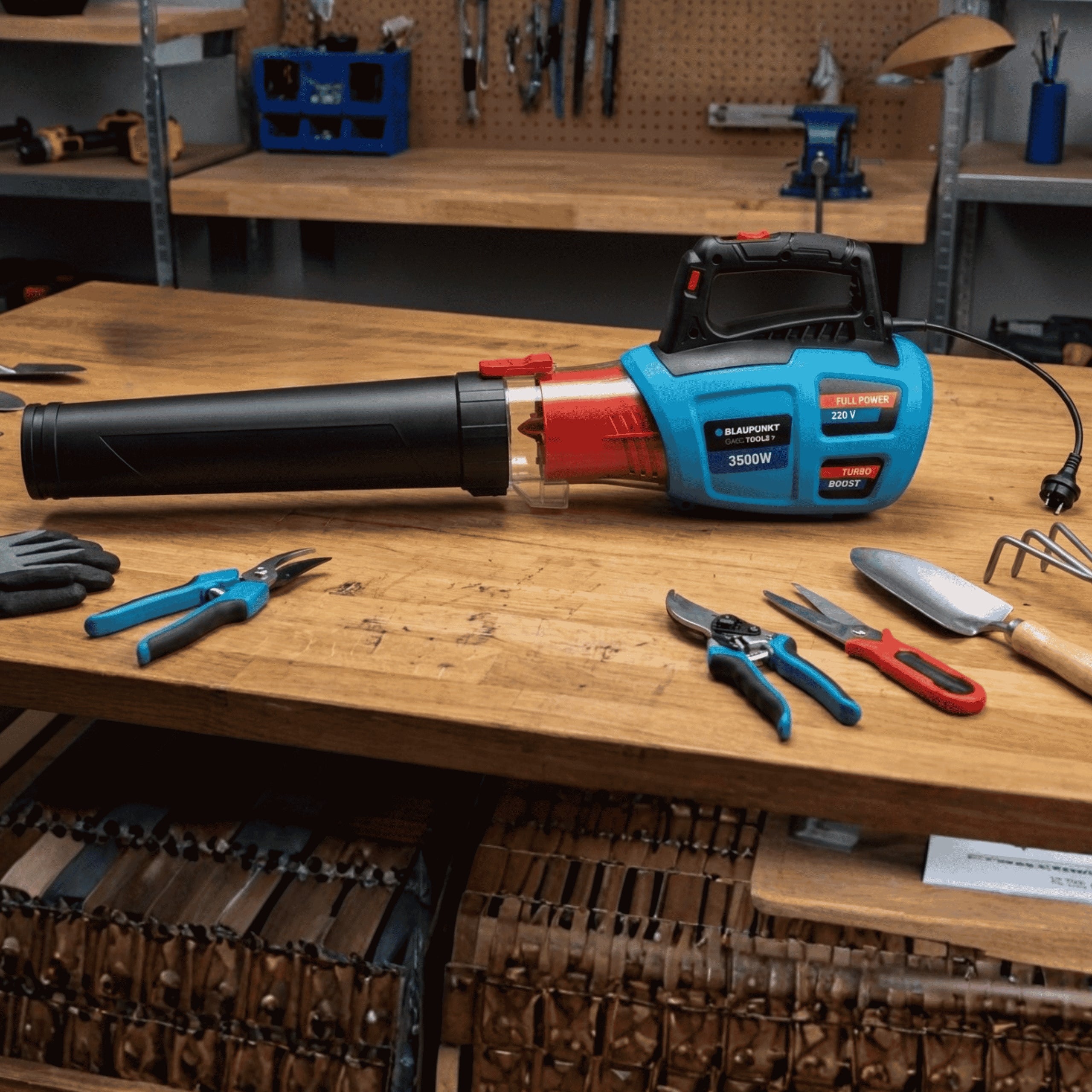 Electric Leaf Blower 3500W 350 km/h Blaupunkt Network Strong Lightweight Manufacturer code GABLBV009