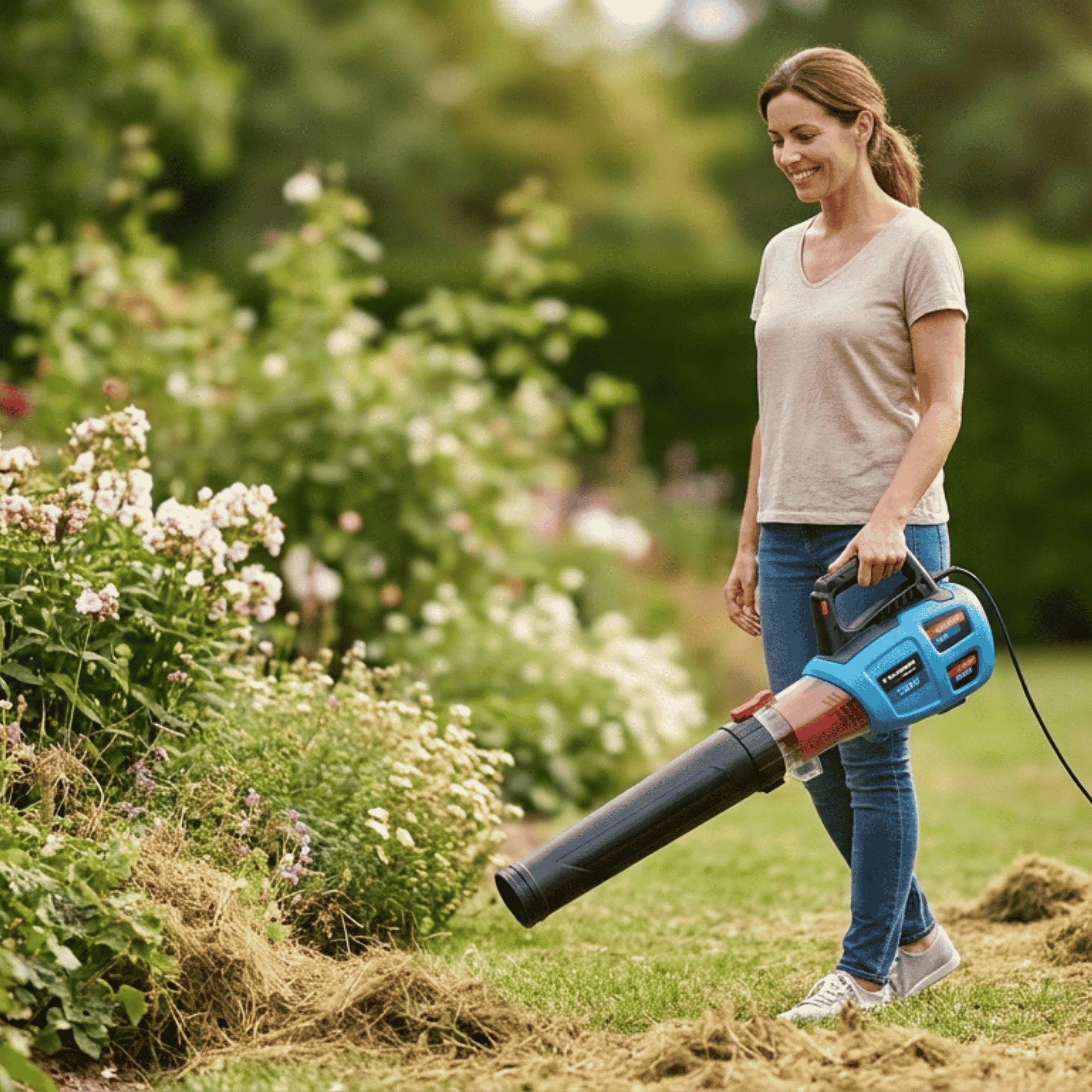 Electric Leaf Blower 3500W 350 km/h Blaupunkt Network Strong Lightweight Tool weight 2.7 kg