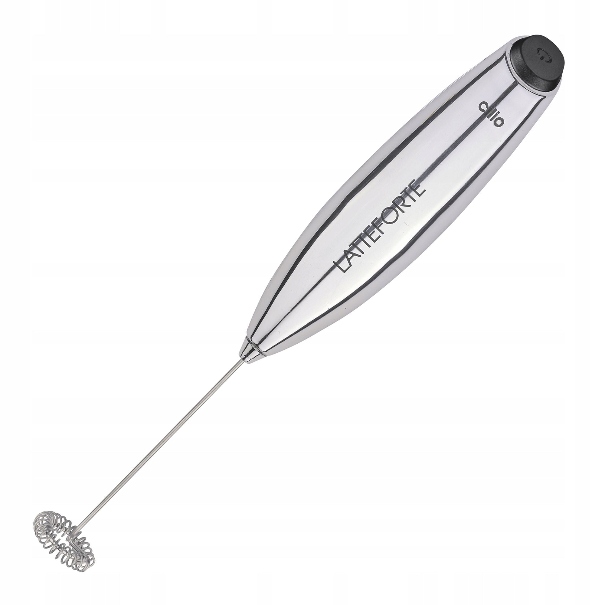 Electric Milk Foamer Cilio 23 cm Silver Stand + Batteries Brand Cilio