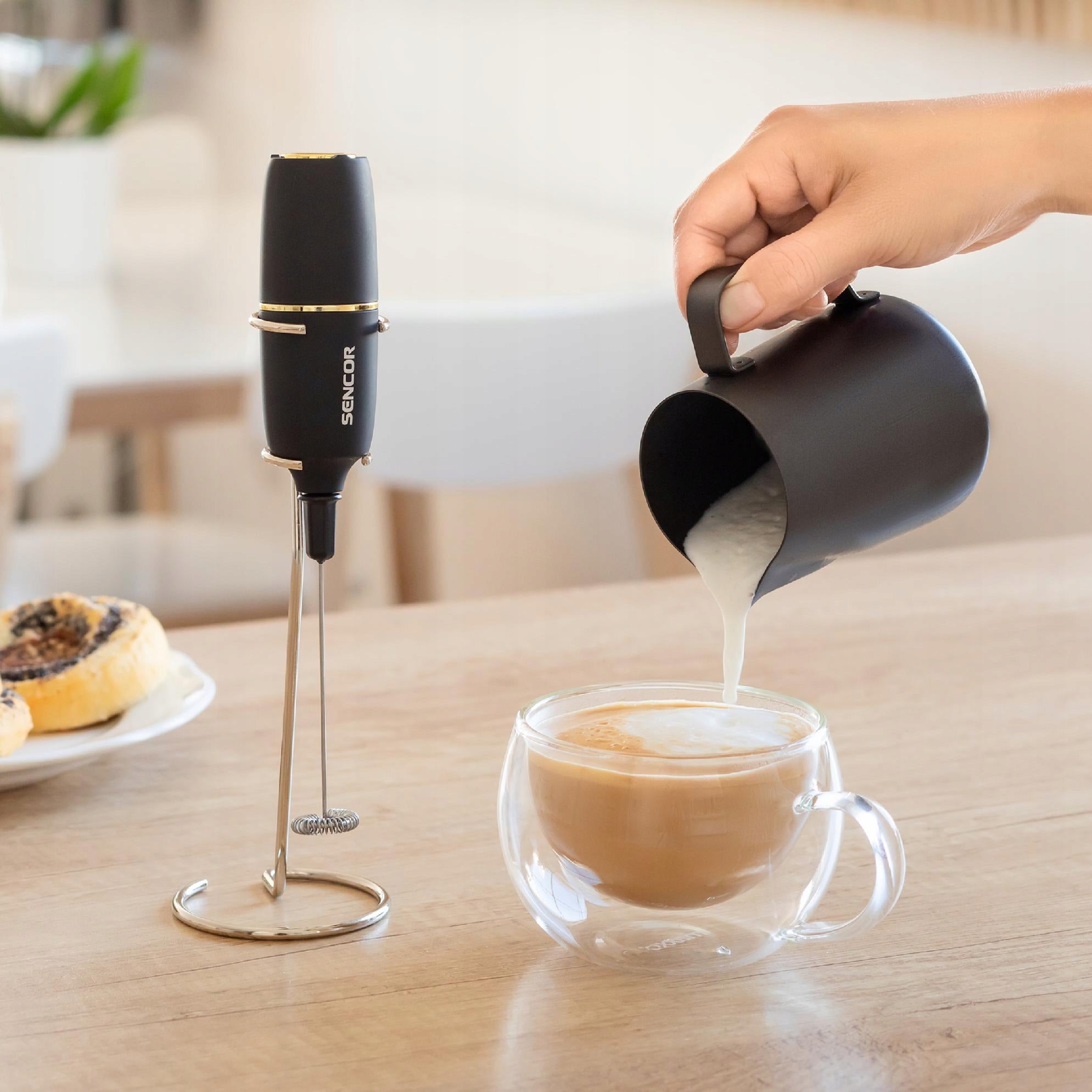 Electric Milk Foamer Handheld SMF 1010BK Manufacturer code SMF 1010BK