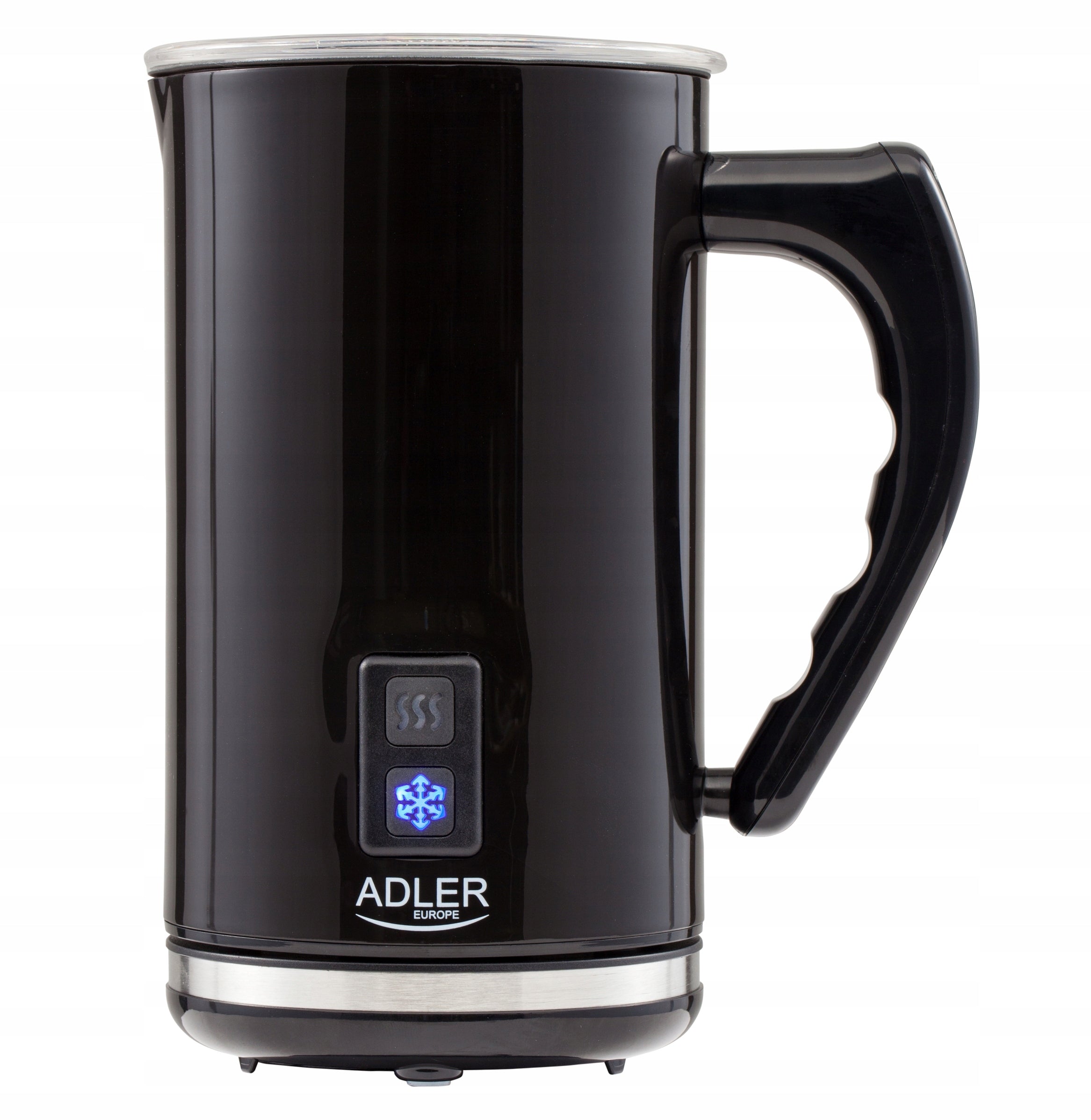 Electric Milk frother 500W Heated Adler Base 360 Black Packaging status original