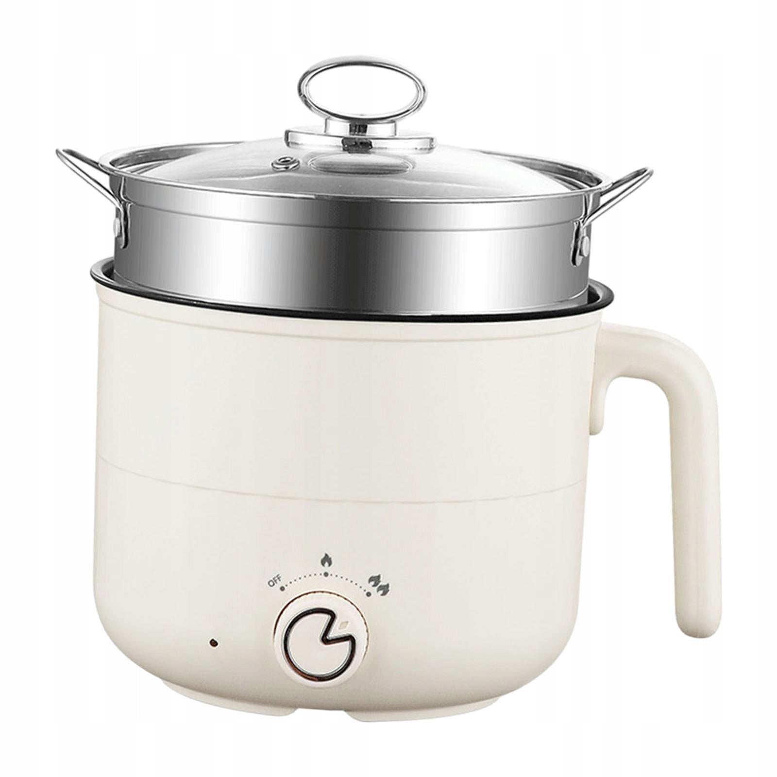Electric Mini Hot Pot 1.8L Multi Function Nonstick Lazy Pot Cooking Pot