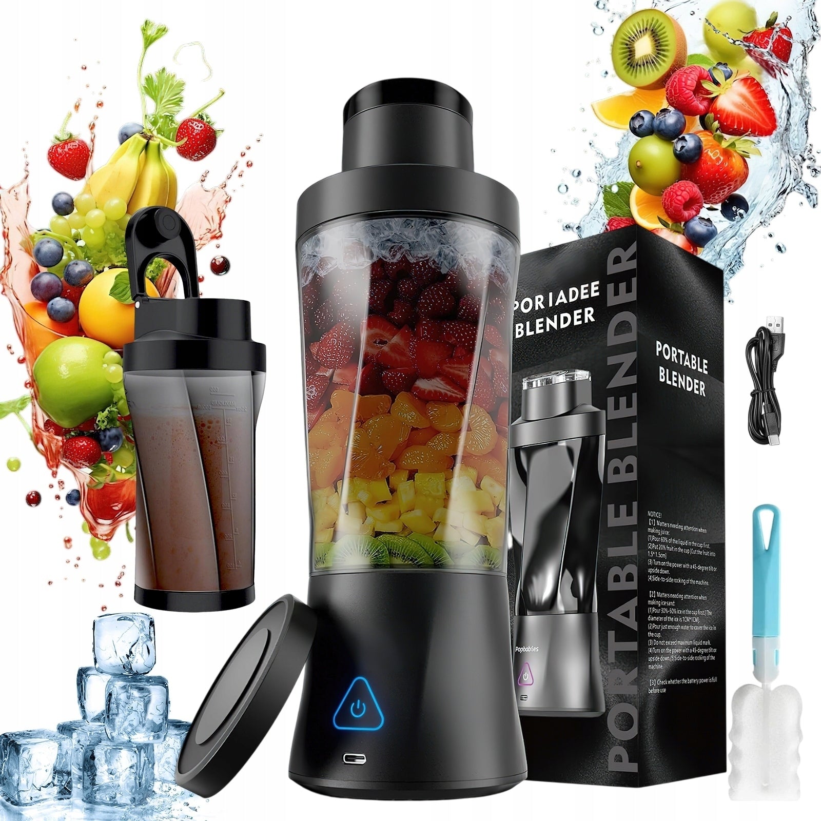 Electric Mixer 24Oz Self-Cleaning Quick Mixing Smoothie Brand no brand