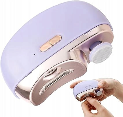 Electric Nail Clipper, 3 in 1, with Polisher and LED Light