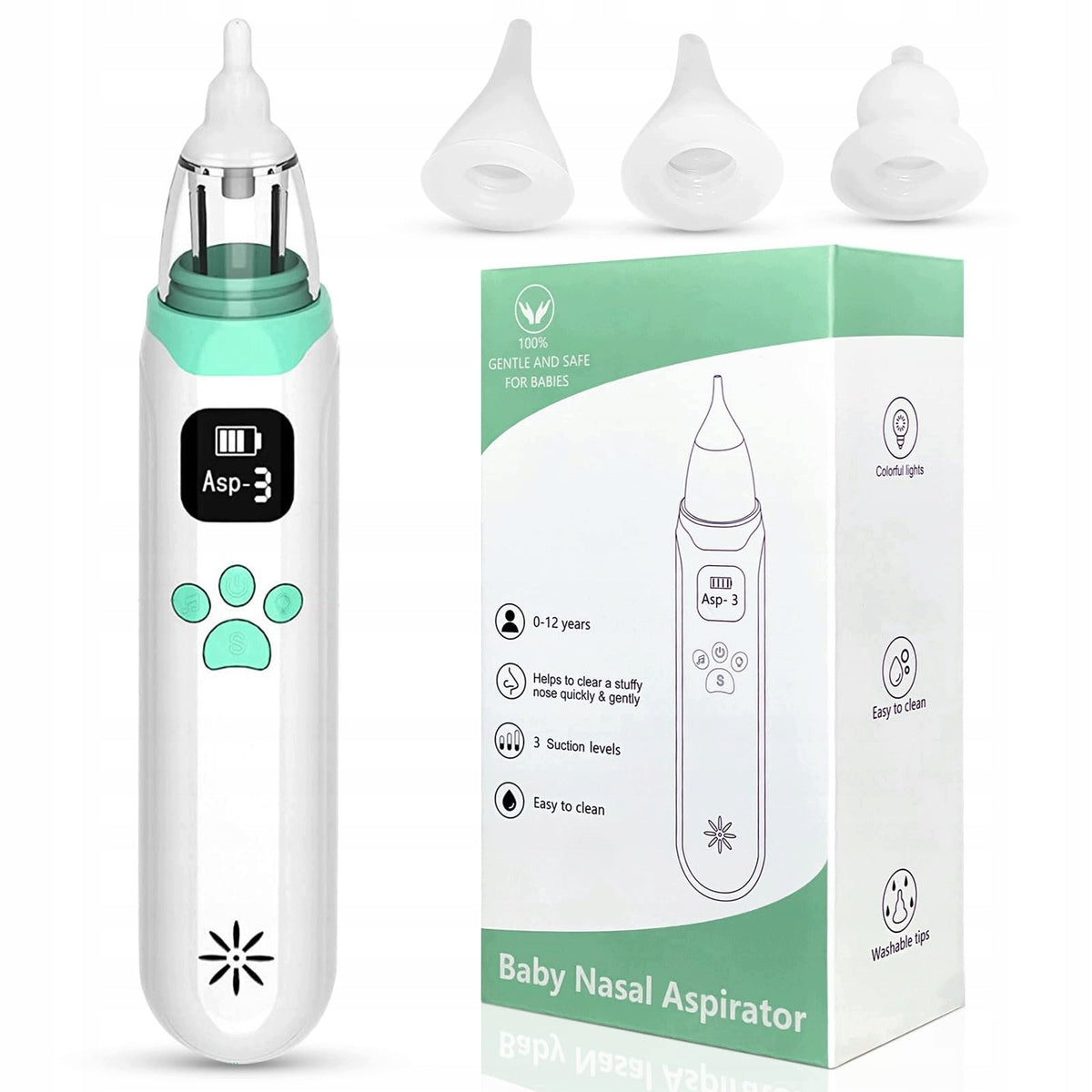 Electric Nasal Aspirator Qatar Extractor for Kids USB Music LED