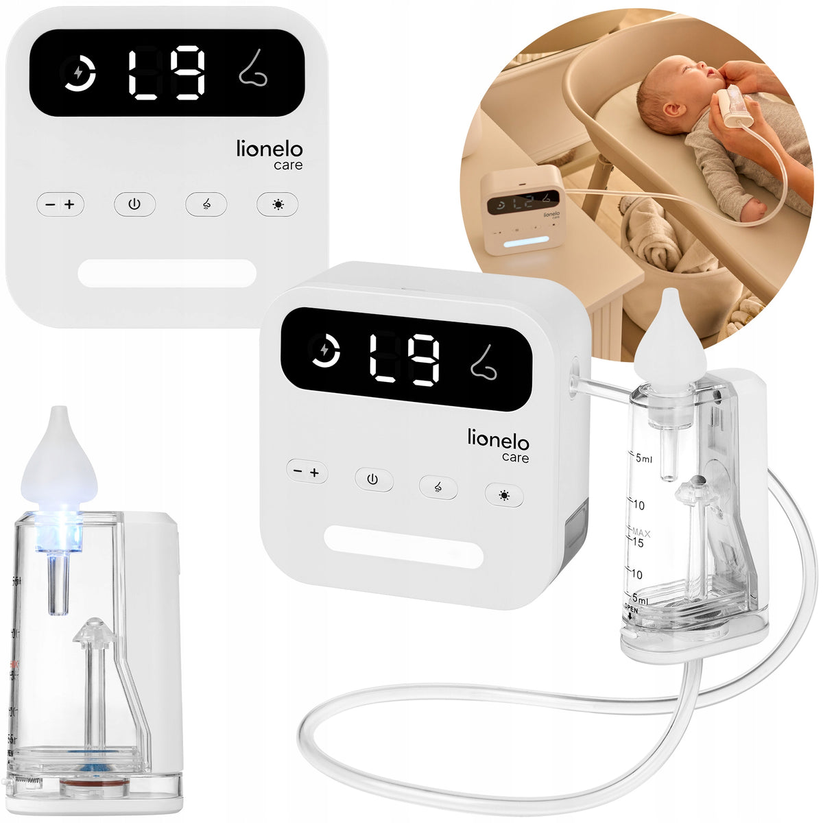 Electric Nasal Aspirator for Qatar with Lionelo Babyair Flow Lamp Medical device no