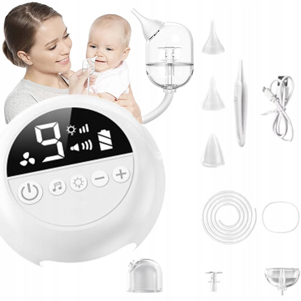 Electric Nose Aspirator For InfantT Quiet,Lcd,9 Suction,Night Light