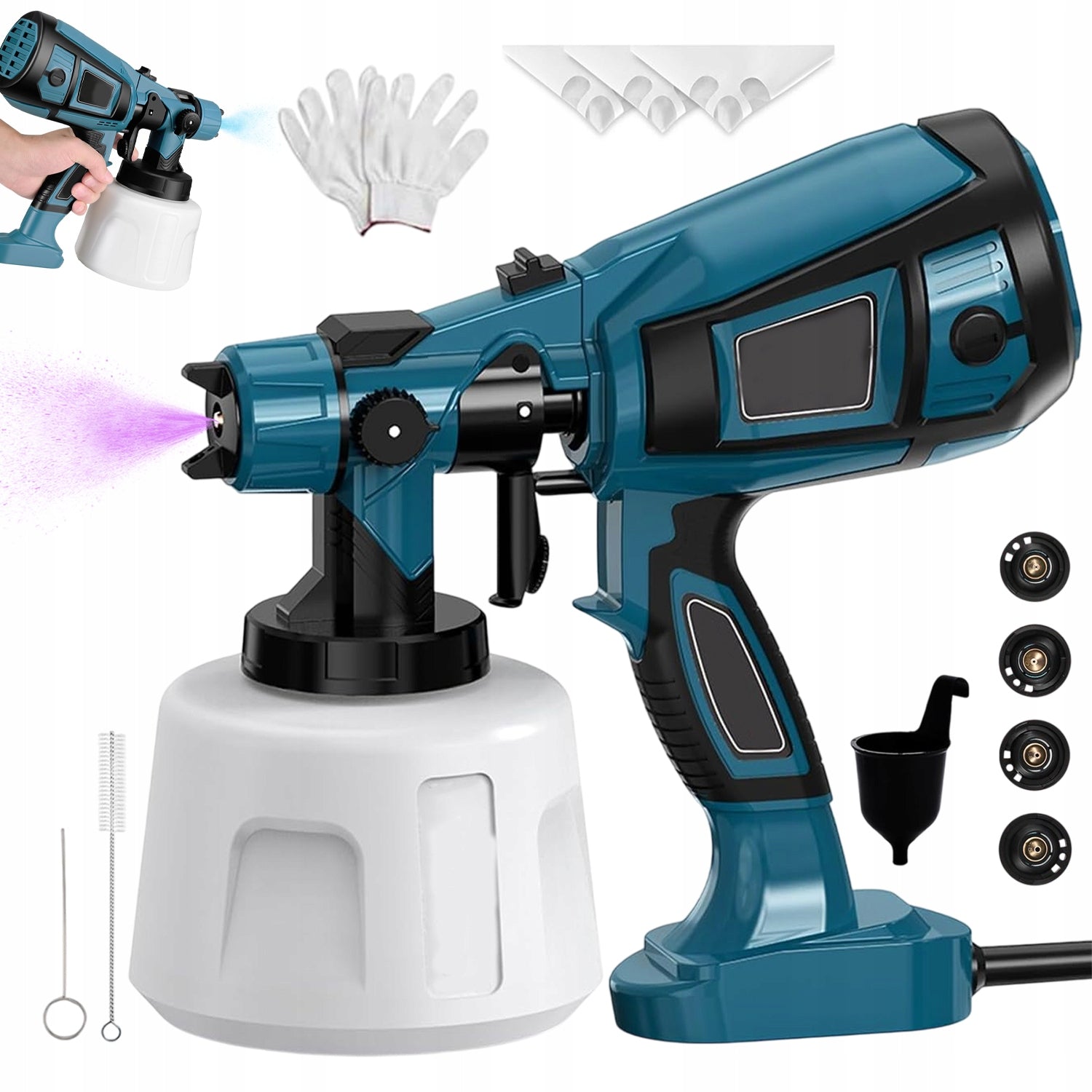 Electric Painting Machine 1400ml 850W Adjustable Spray and Nozzle