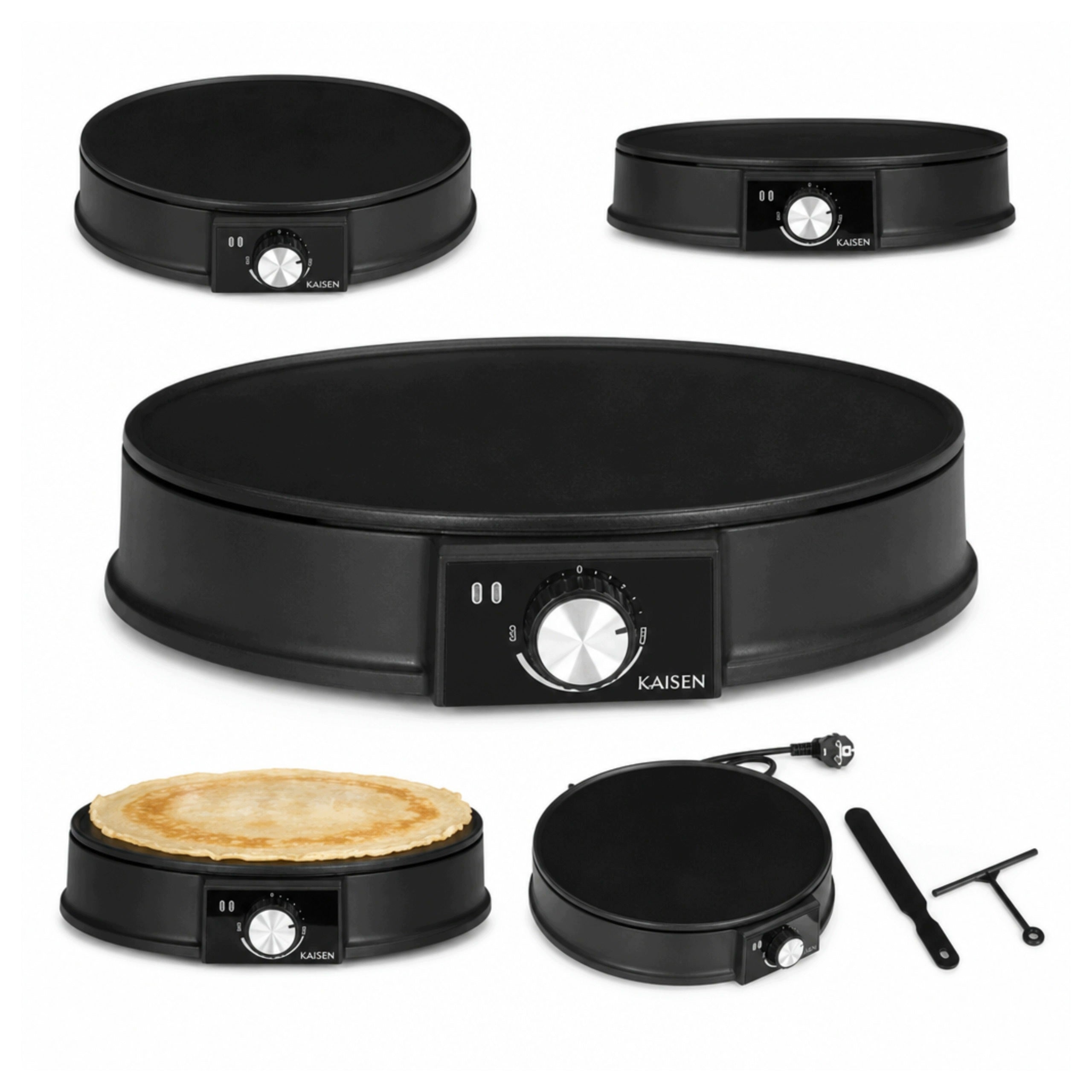 Electric Pancake Maker 1200w With Teflon Coating - Fat Free Frying