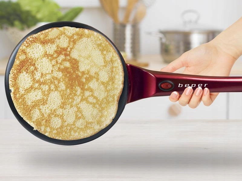 Electric Pancake Pan Beper BT.710Y - Red 800W Brand Beper