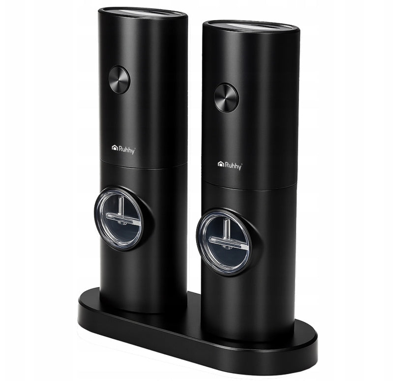 Electric Pepper Salt Grinder Spice Set of 2 LED Precision Manufacturer code Ceramiczny młynki elektryczne regulacja miele