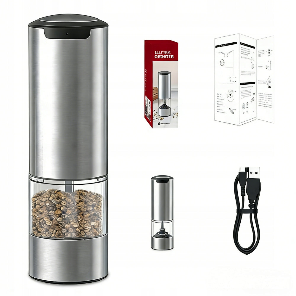 Electric Pepper and Salt Grinder USB-C Ceramic BATTERY