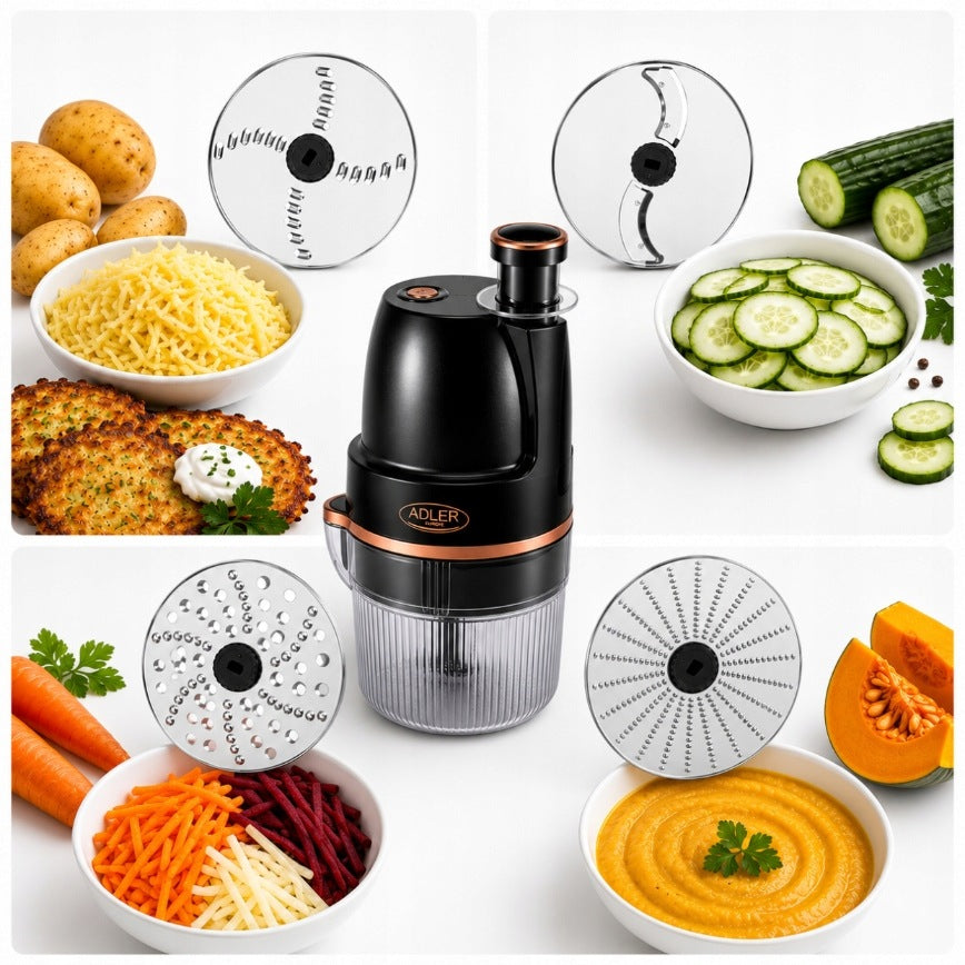 Electric Potato Grater and Vegetable Grater ADLER AD 4818 4in1 Brand Adler Europe