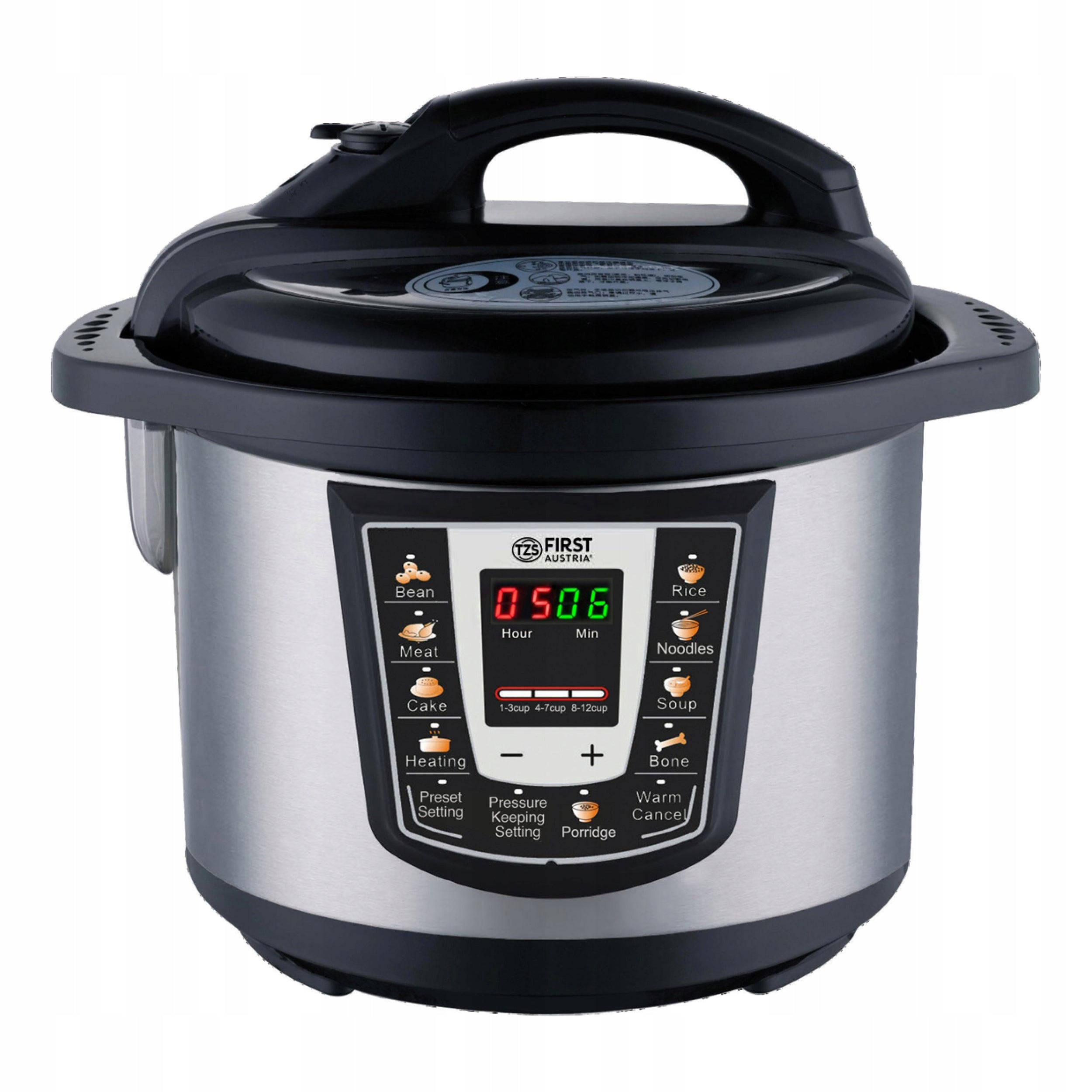 Electric Pressure Cooker Multicooker TZS First Austria FA-5130 8 Programs 6L
