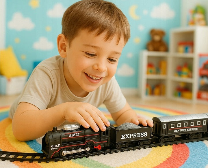 Electric Queue Locomotive Electric Queue for Kids Track Train