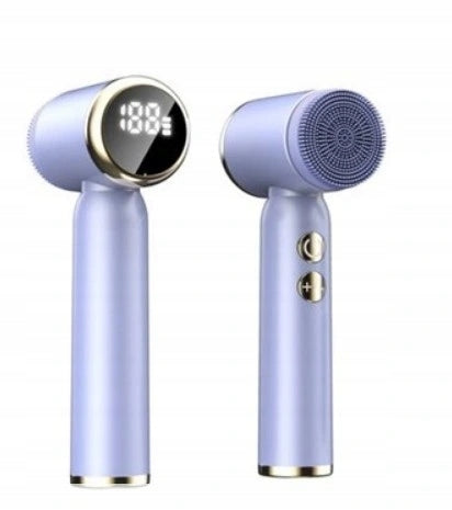 Electric SONIC WASHING BRUSH Massage FACE Scrub 6 Overlays Manufacturer code SZCZOTECZKA LCD