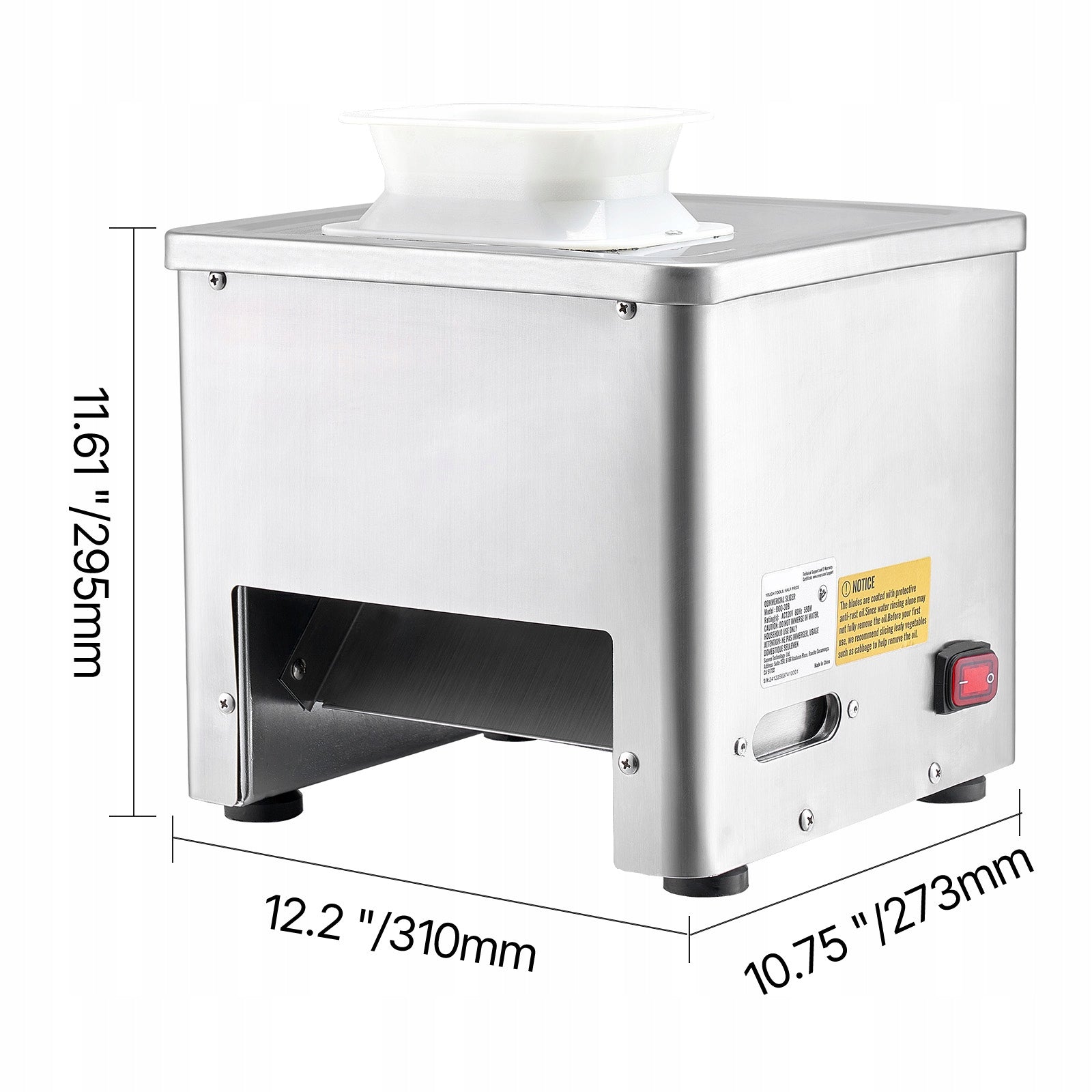 Electric Slicer 550W Stainless Steel Blade Meat Cutting Machine Manufacturer code TSBXGQPJYSB