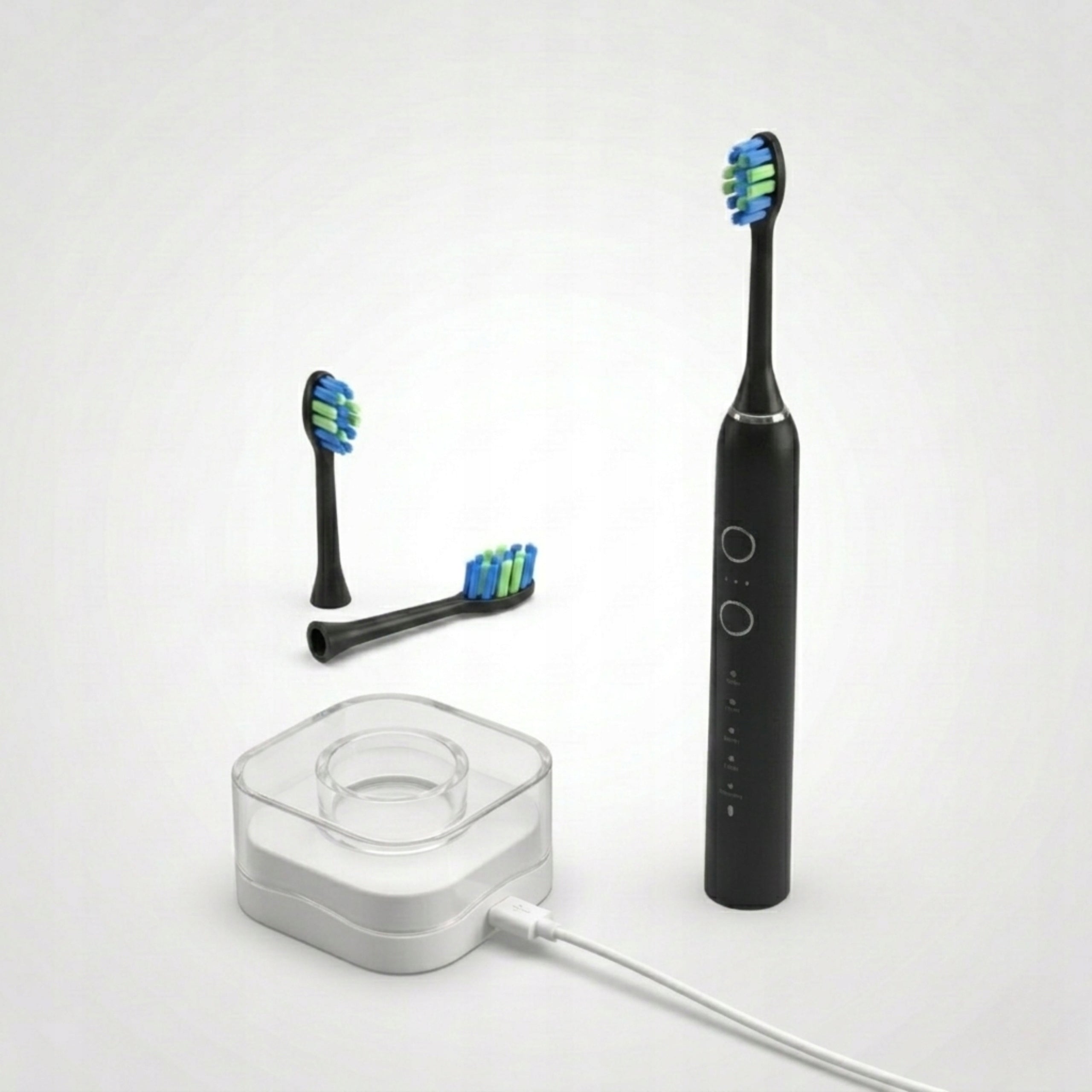 Electric Sonic Toothbrush 2 Tips Induction PULSE Set Medical device no