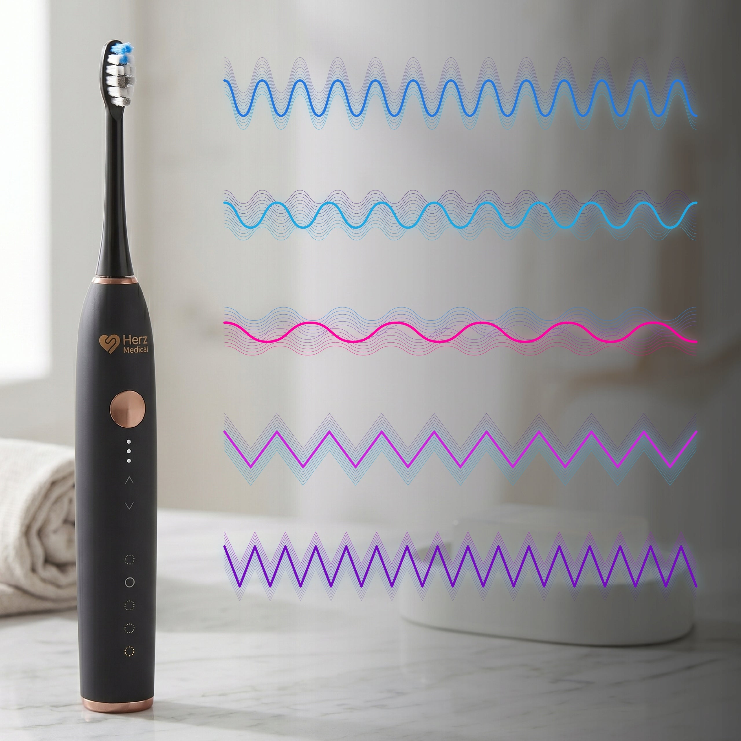 Electric Sonic Toothbrush HERZ Medical 90tys r/min INDUCTION Medical device no