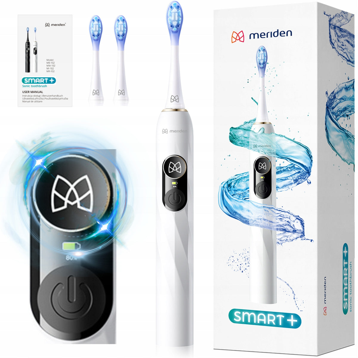 Electric Sonic Toothbrush Meriden Smart + LED Display