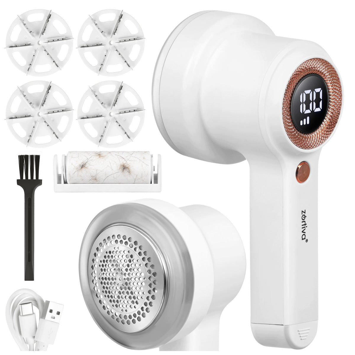 Electric Sweater Clothes Shaver Powerful Cordless 4 Blades 3 Modes