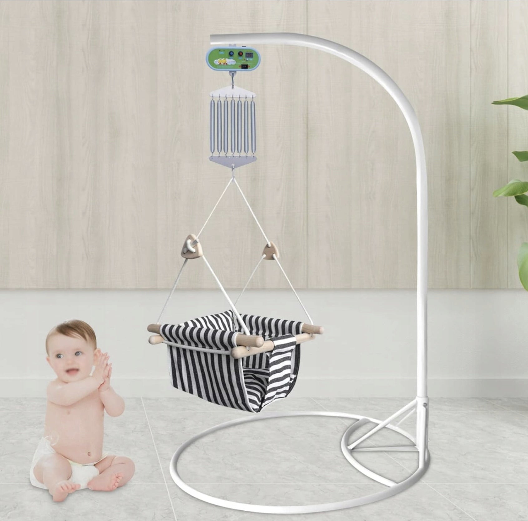 Electric Swing Cradle Controller for Infants 7 Springs Lifting Capacity 19kg Brand no brand