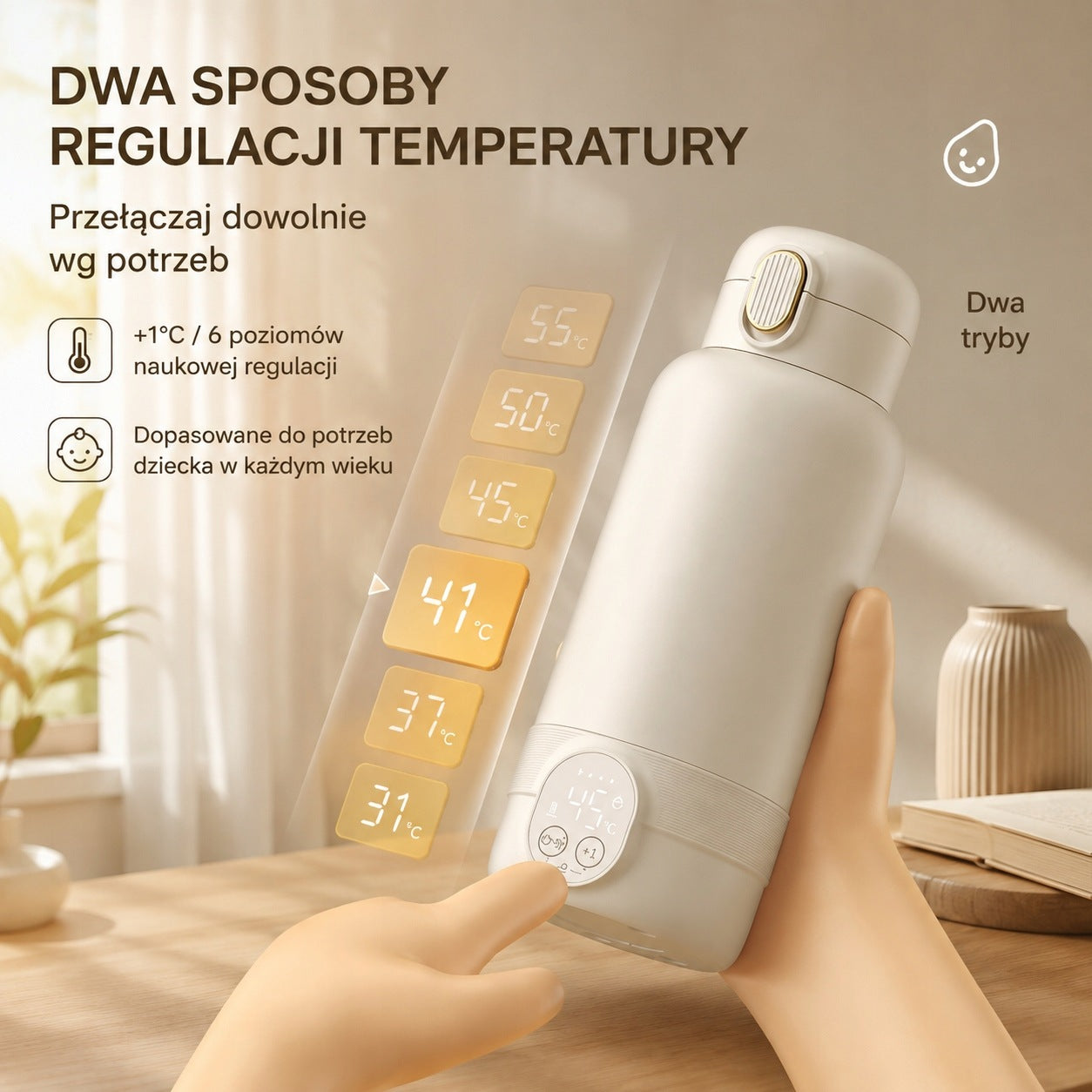 Electric Thermos Bottle Warmer LCD Steel 316 500ml 14000mAh 18W Packaging status original