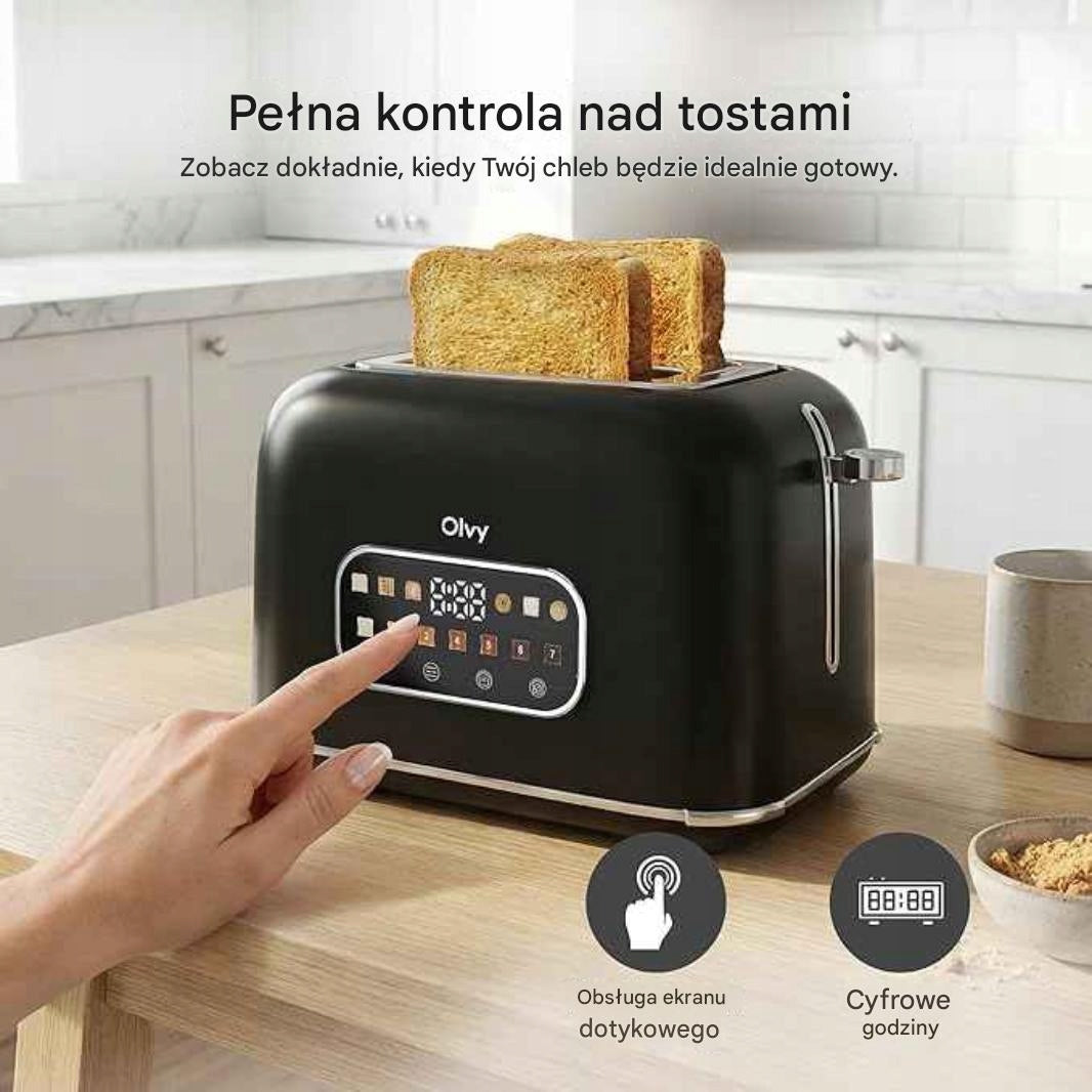 Electric Toaster with Touch Screen and Timer Manufacturer code Smart Toster