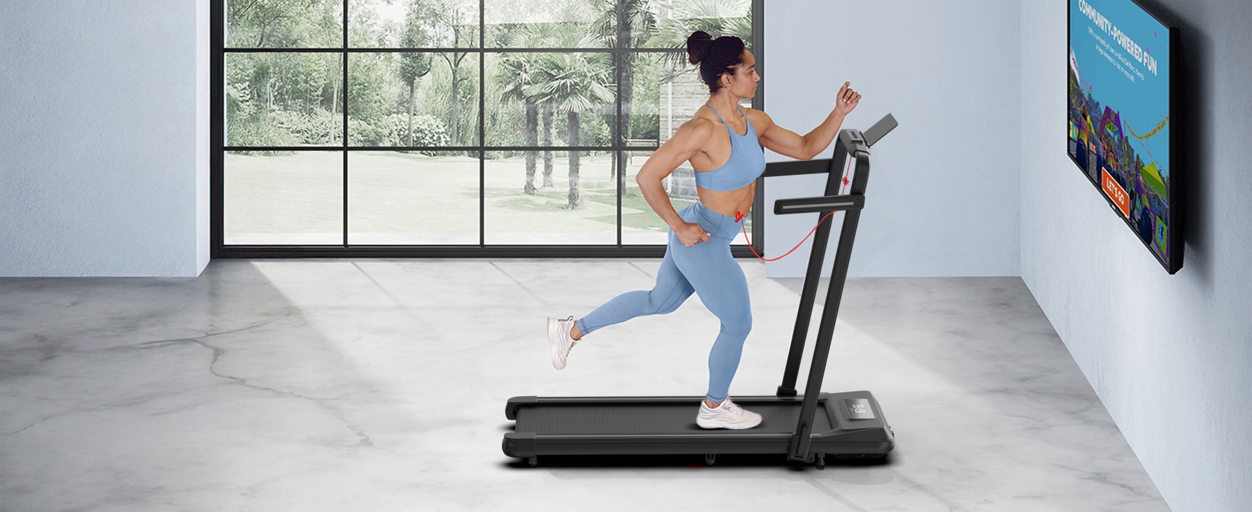 Electric Treadmill Folding Flat 15 km/h Bluetooth Slope 120 kg Manufacturer code 5905489745341