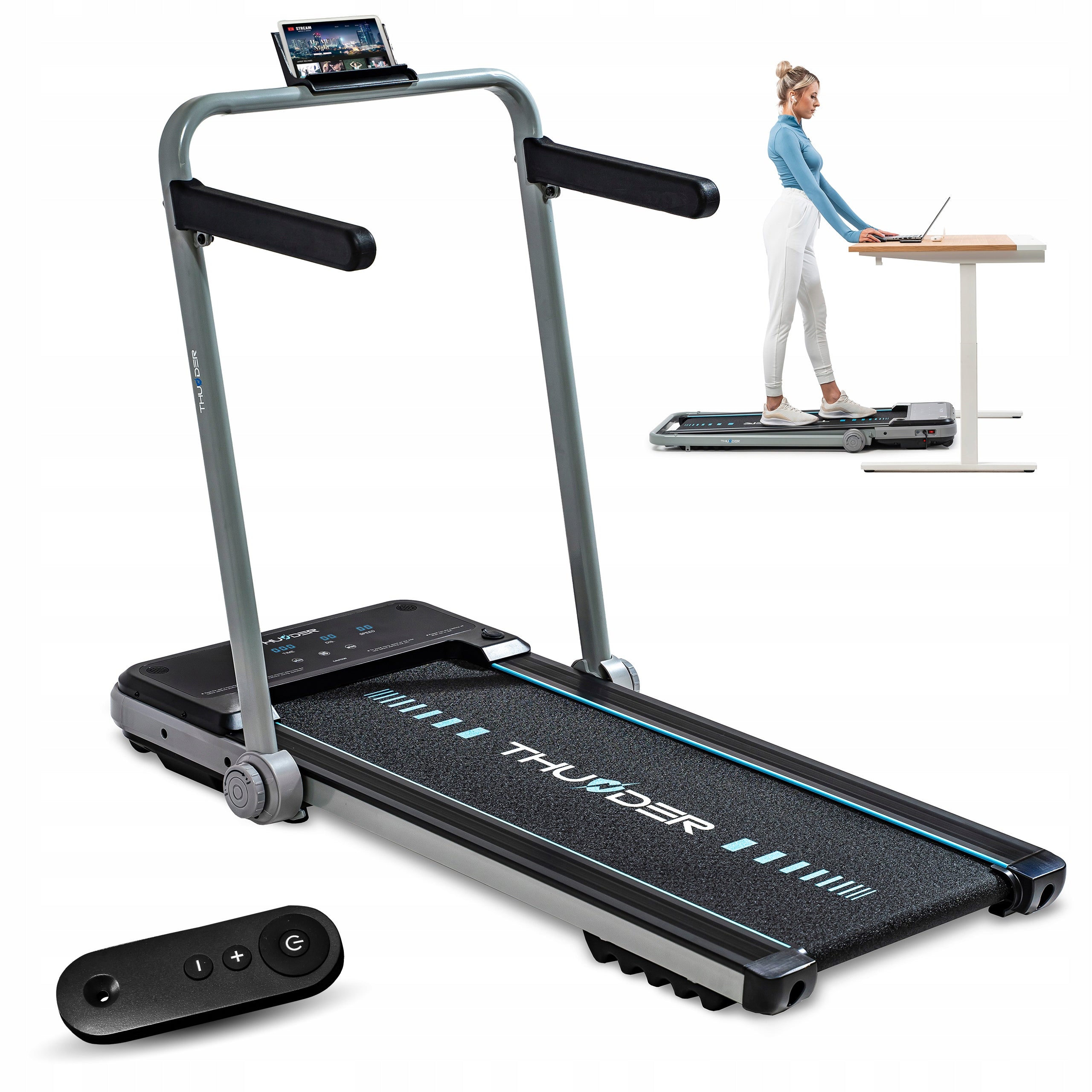 Electric Treadmill Folding Home Under Bed 0.8-12 km/h IMPACT THUNDER