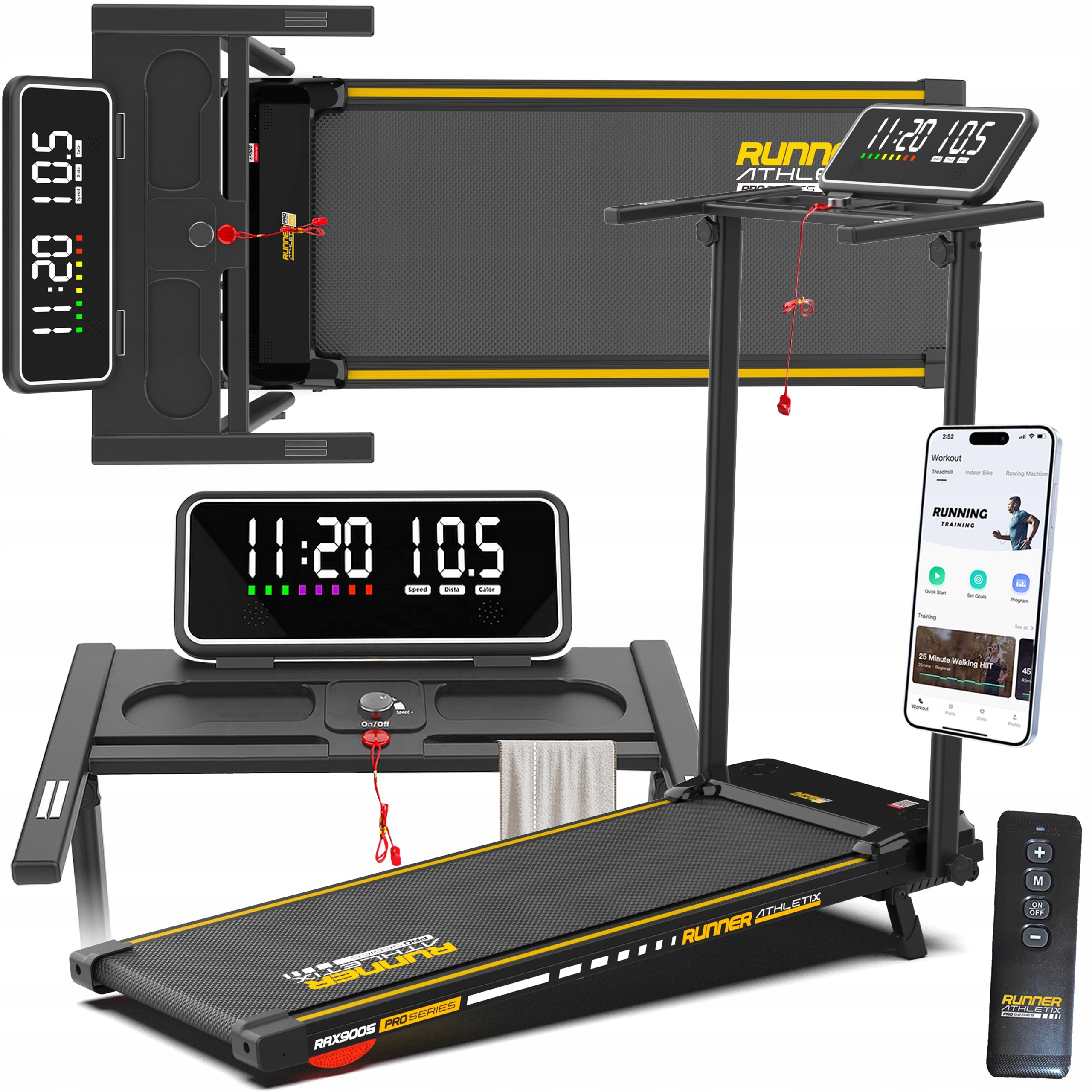Electric Treadmill Folding Quiet Rehabilitation Walkingpad RAX9005 12kmh