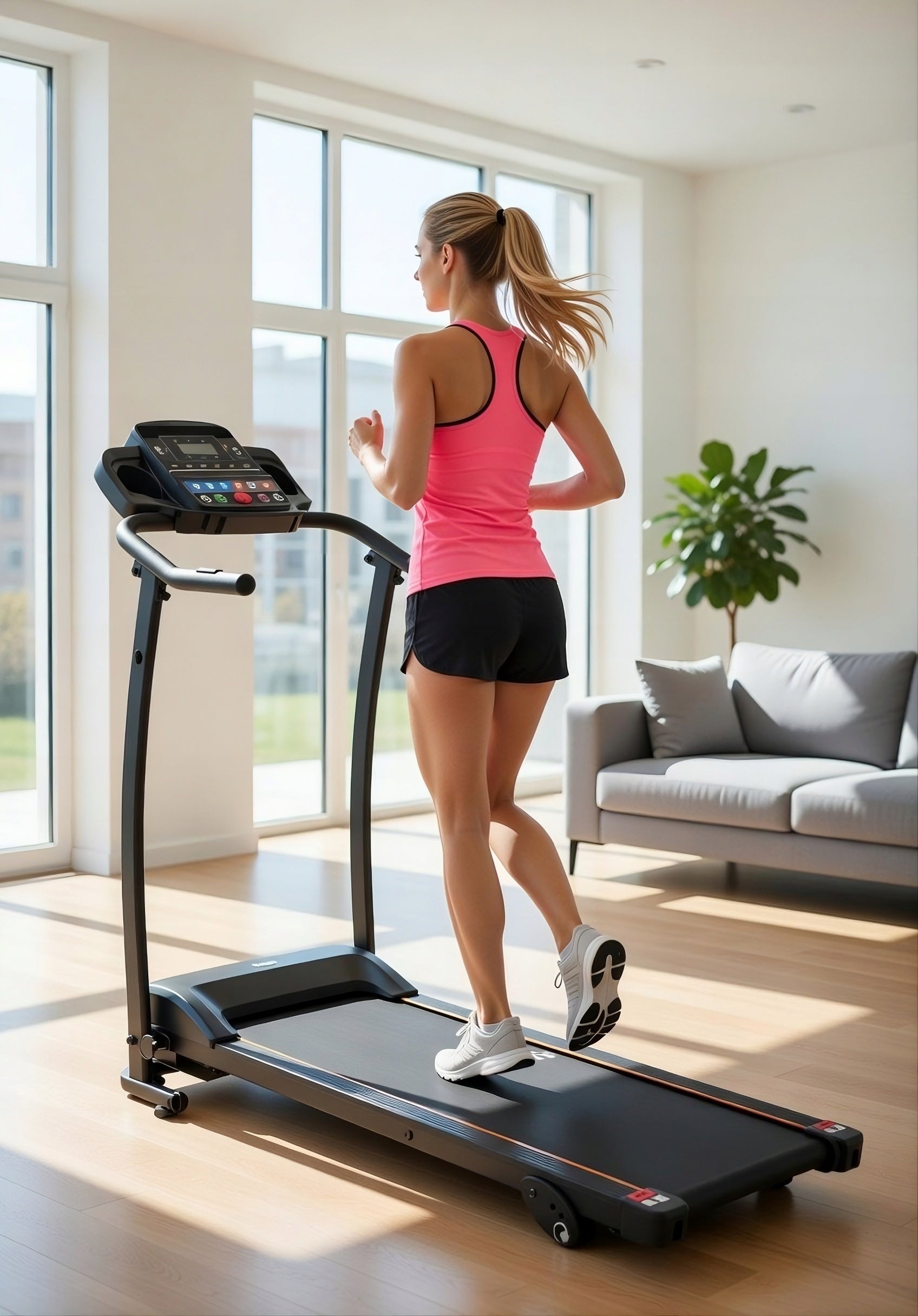 Electric Treadmill HRS T-150 Folding 12 km/h Slope Belt + Twister Brand HRS