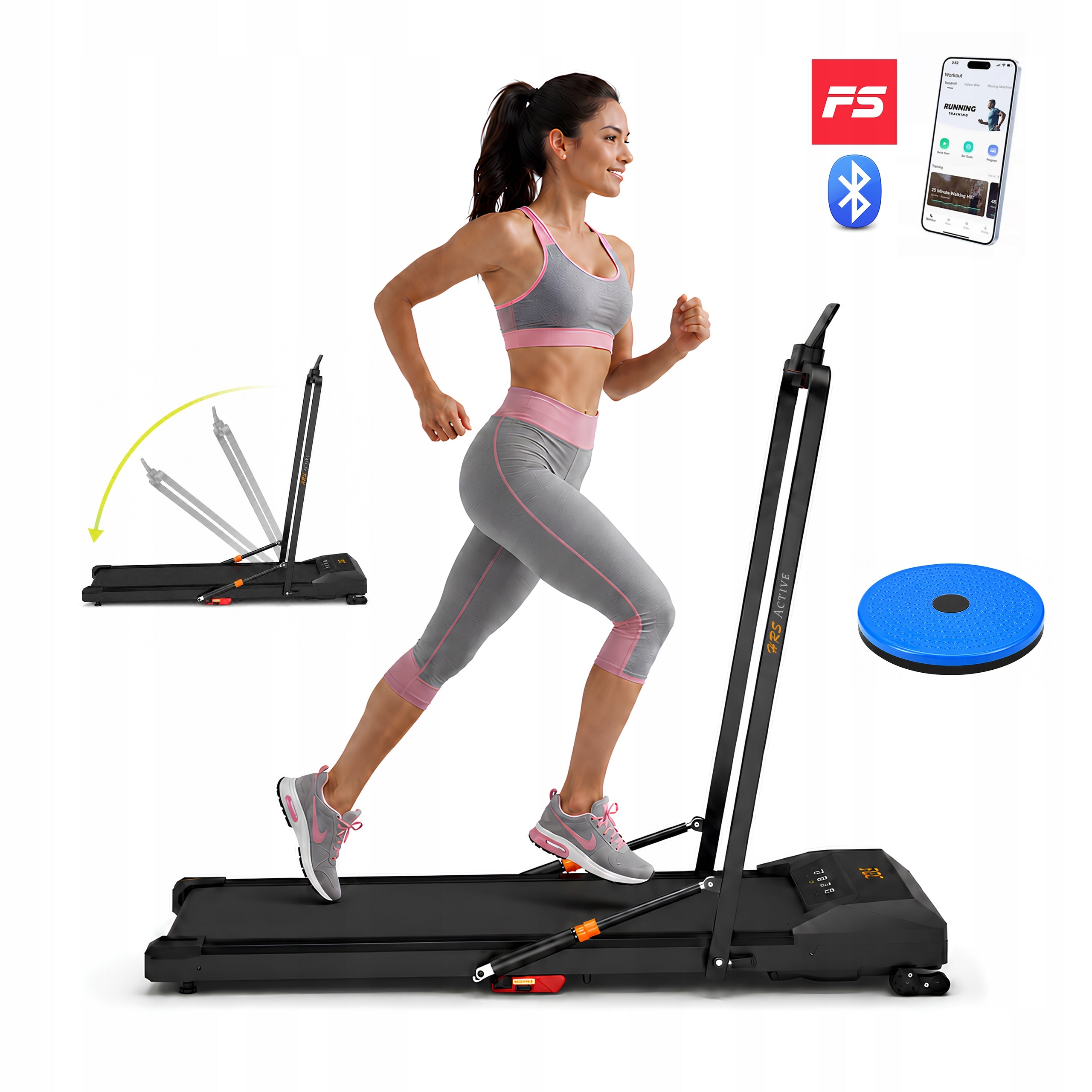 Electric Treadmill HRS T-160 Home Remote Control Slope Adjustment Application