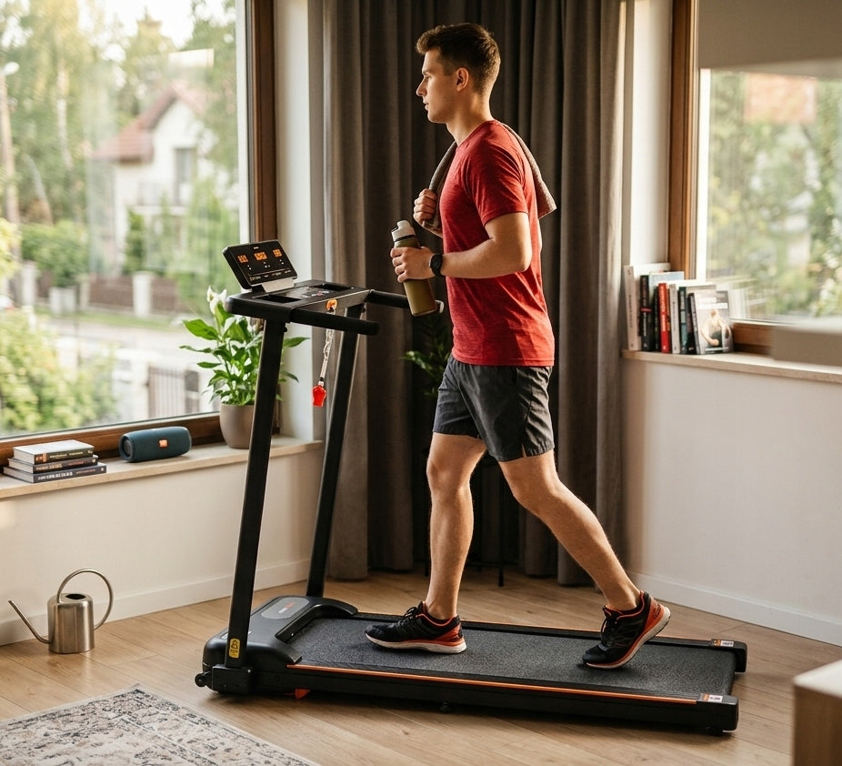 Electric Treadmill Home Folding Household 110kg 12km/h gift Packaging status original