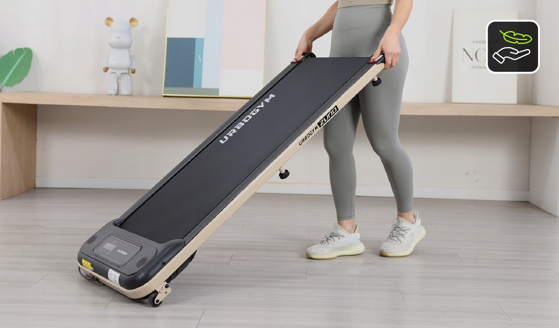 Electric Walking Treadmill for 120KG Wide Belt 43 CM ZUNO Manufacturer code Bieżnia Domowa Do Chodzenia 1-6km/h ZUNO