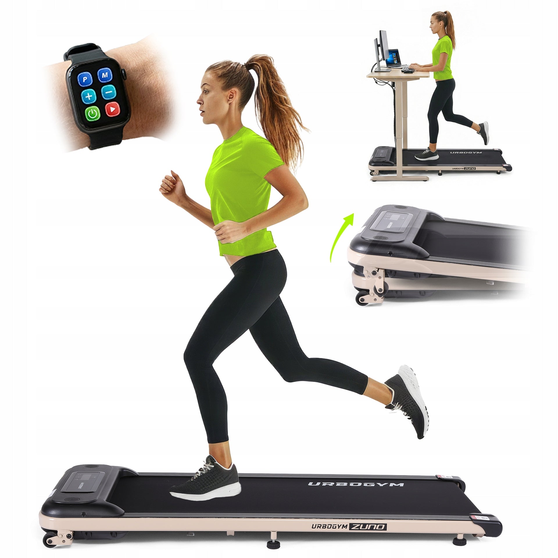 Electric Walking Treadmill for 120KG Wide Belt 43 CM ZUNO