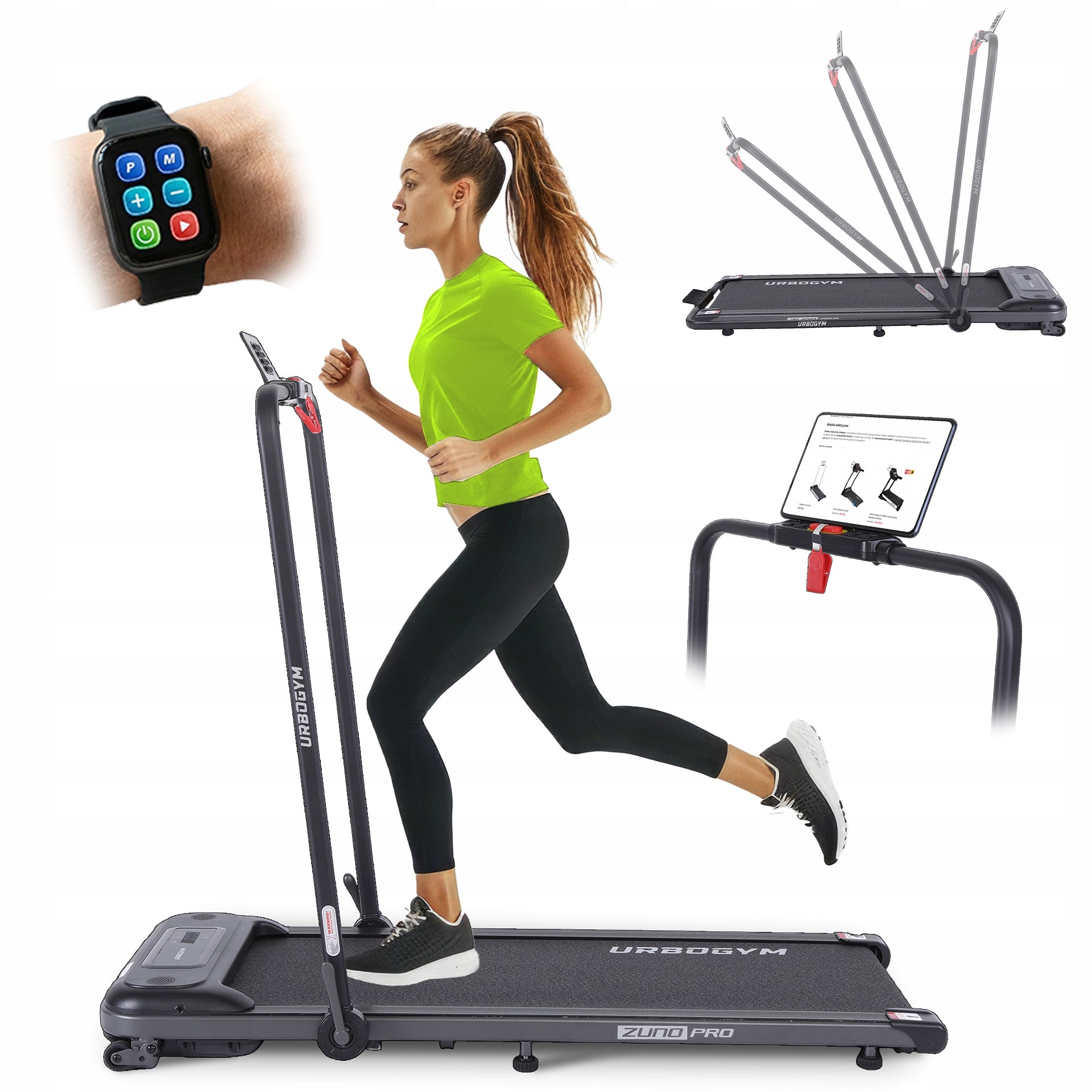 Electric Walking Treadmill for 120KG Wide Belt 43CM ZUNO PRO