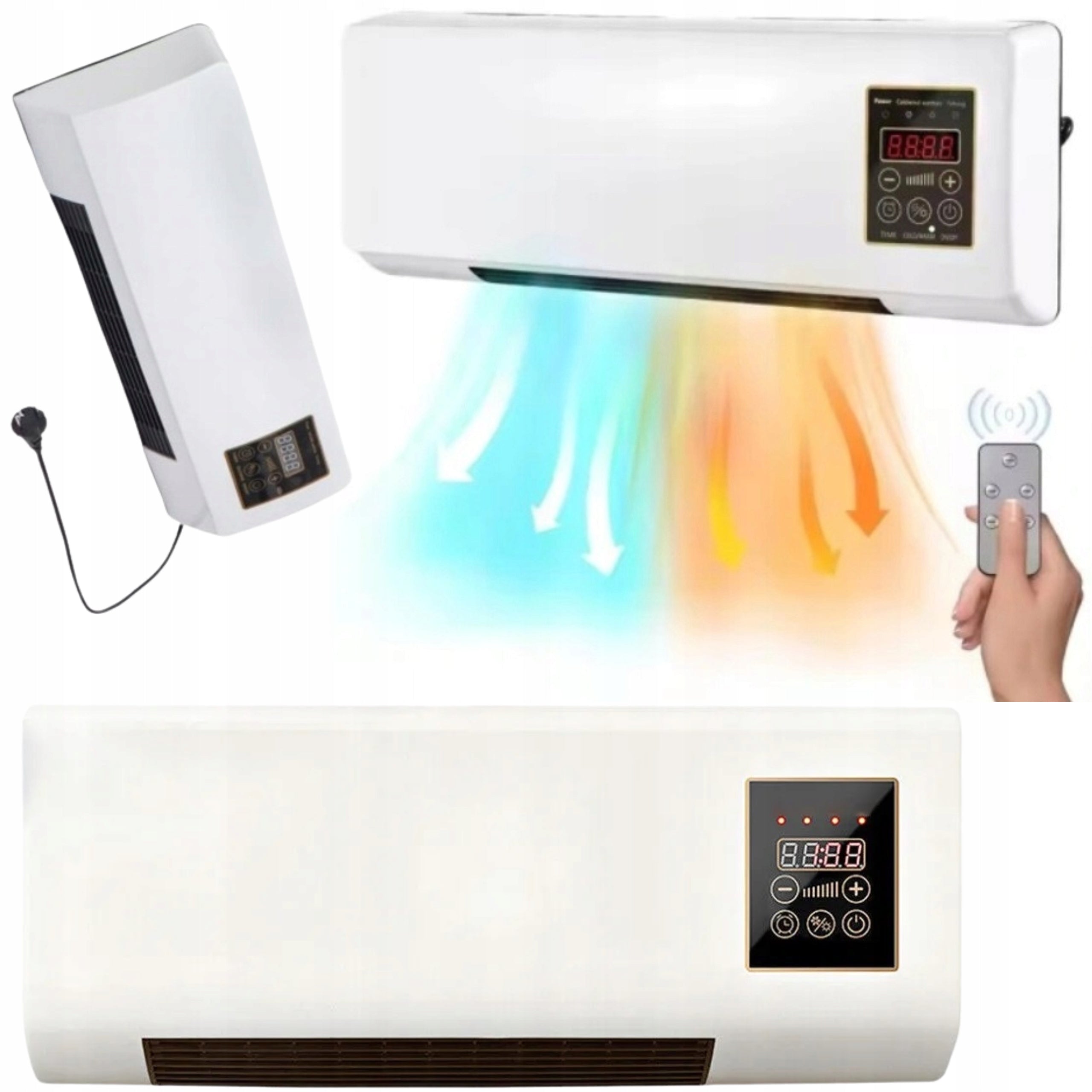 Electric Wall Heater Curtain Energy Saving 1800W Air