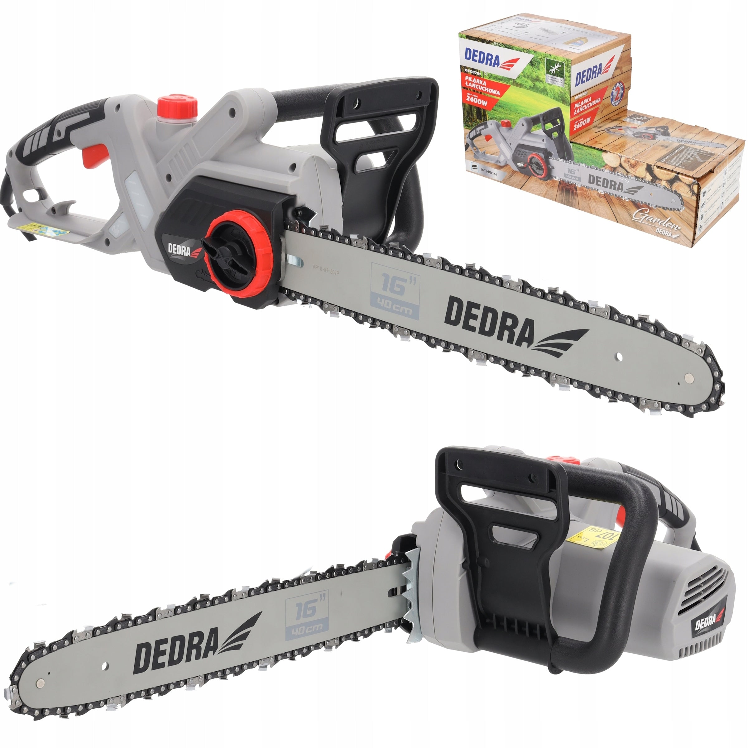 Electric Wood Chainsaw 2400W 16" 40cm SDS DEDRA