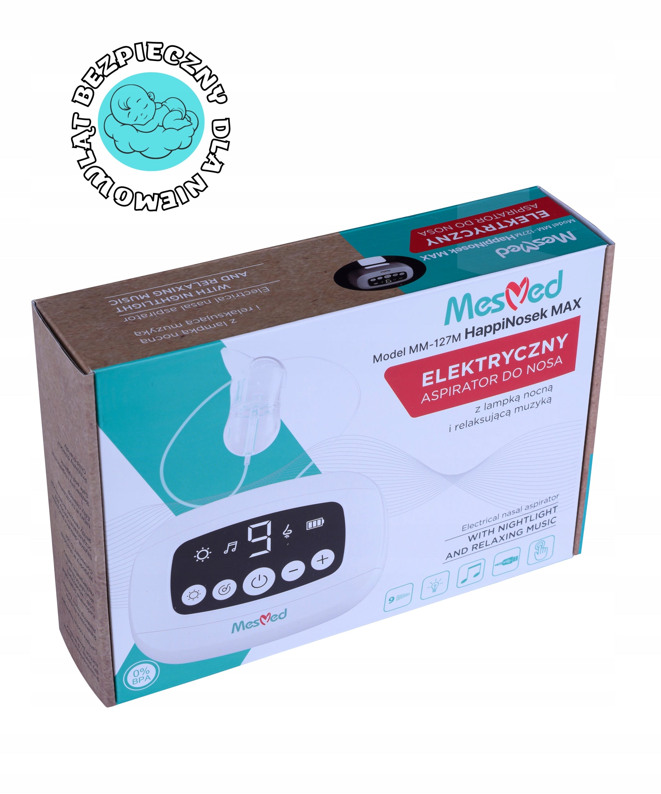 Electric aspirator for katarek melodies EFFECTIVE MM-127M HappiNosek MAX Medical device no